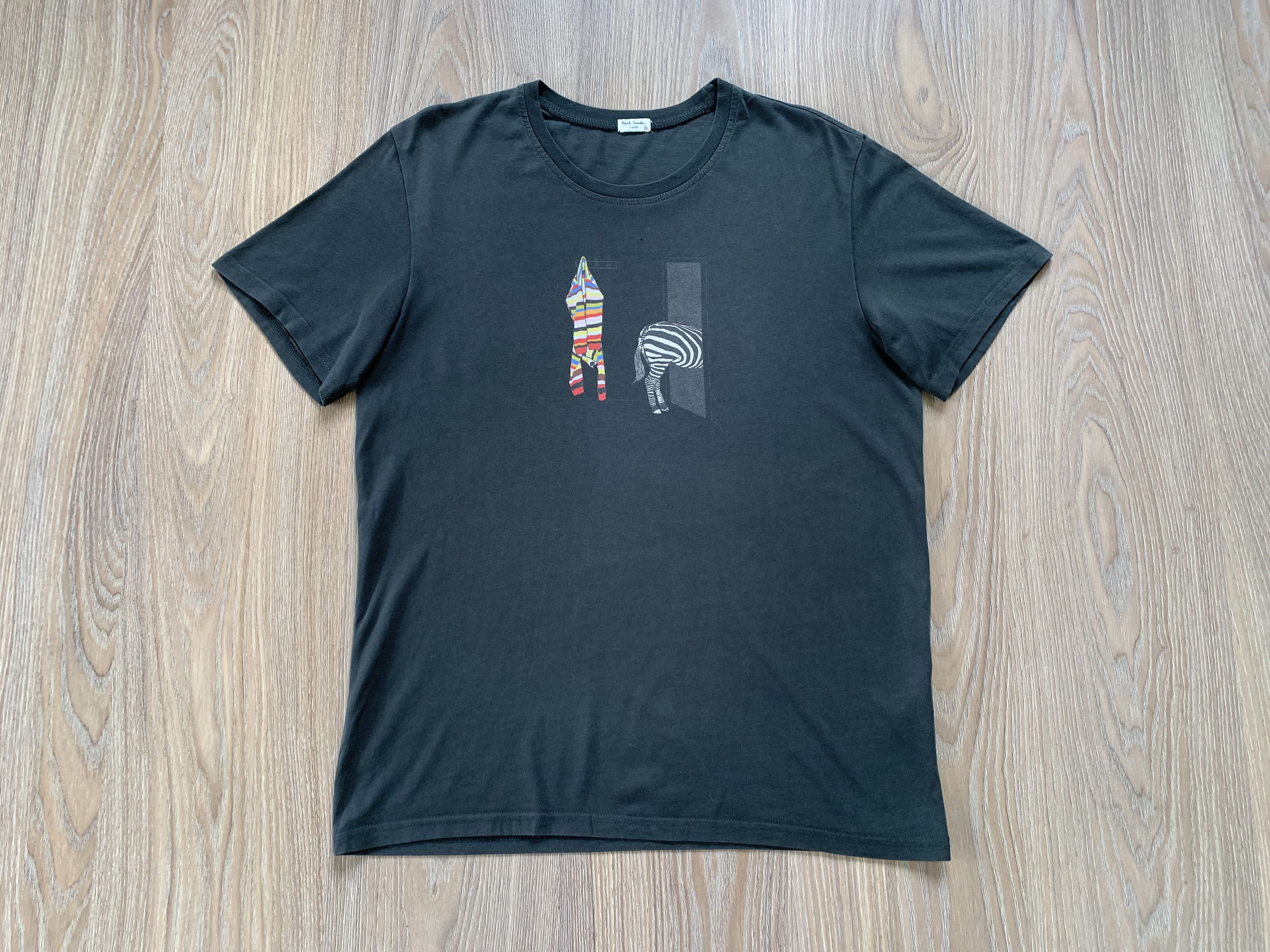 Designer × Paul Smith Paul Smith Khaki Cotton Printed T Shirt Size US S / EU 44-46 / 1 - 2 Thumbnail