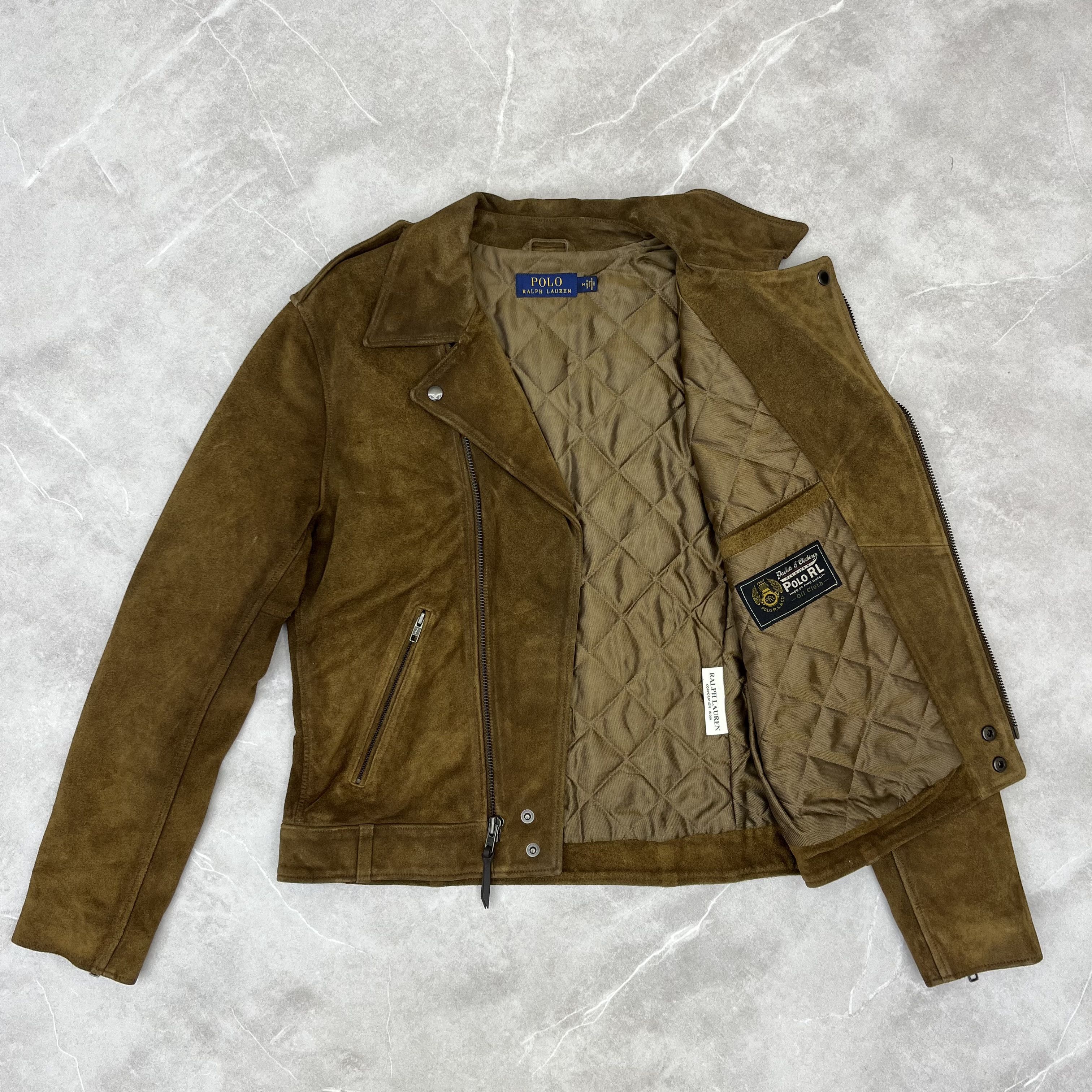Polo Ralph Lauren Polo Ralph Lauren Moto Men's Iconic Biker Brown M Jacket Size US M / EU 48-50 / 2 - 3 Thumbnail