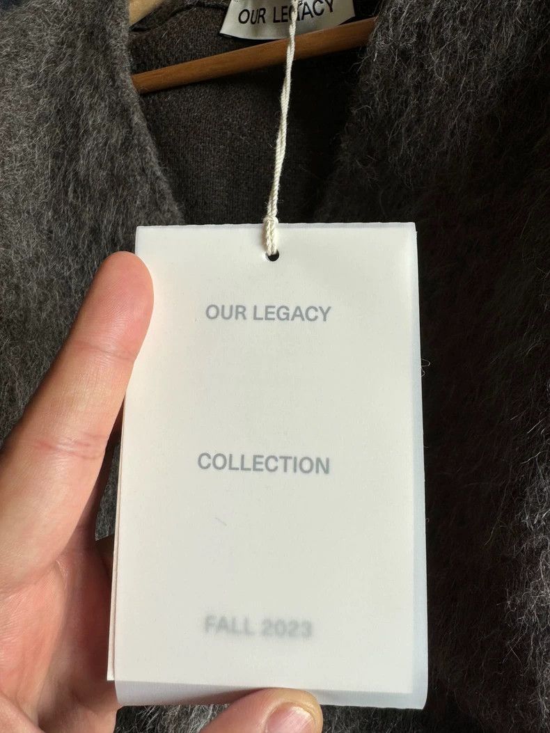 Our Legacy our legacy size 52 23fw gray horsehair cardigan 2502-Nexta Size US L / EU 52-54 / 3 - 7 Thumbnail