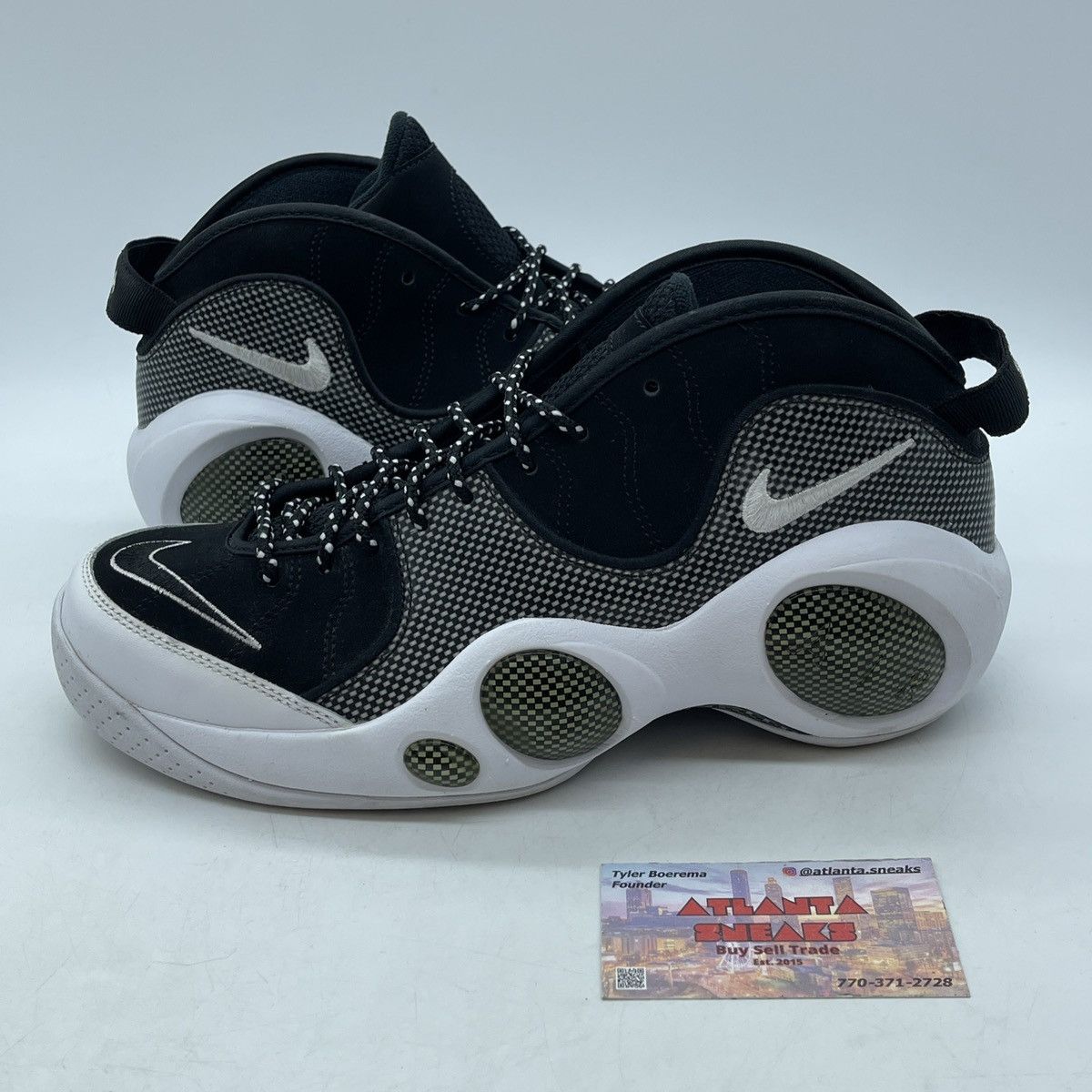 Nike Air zoom flight95 black metallic silver Size US 9 / EU 42 - 1 Thumbnail