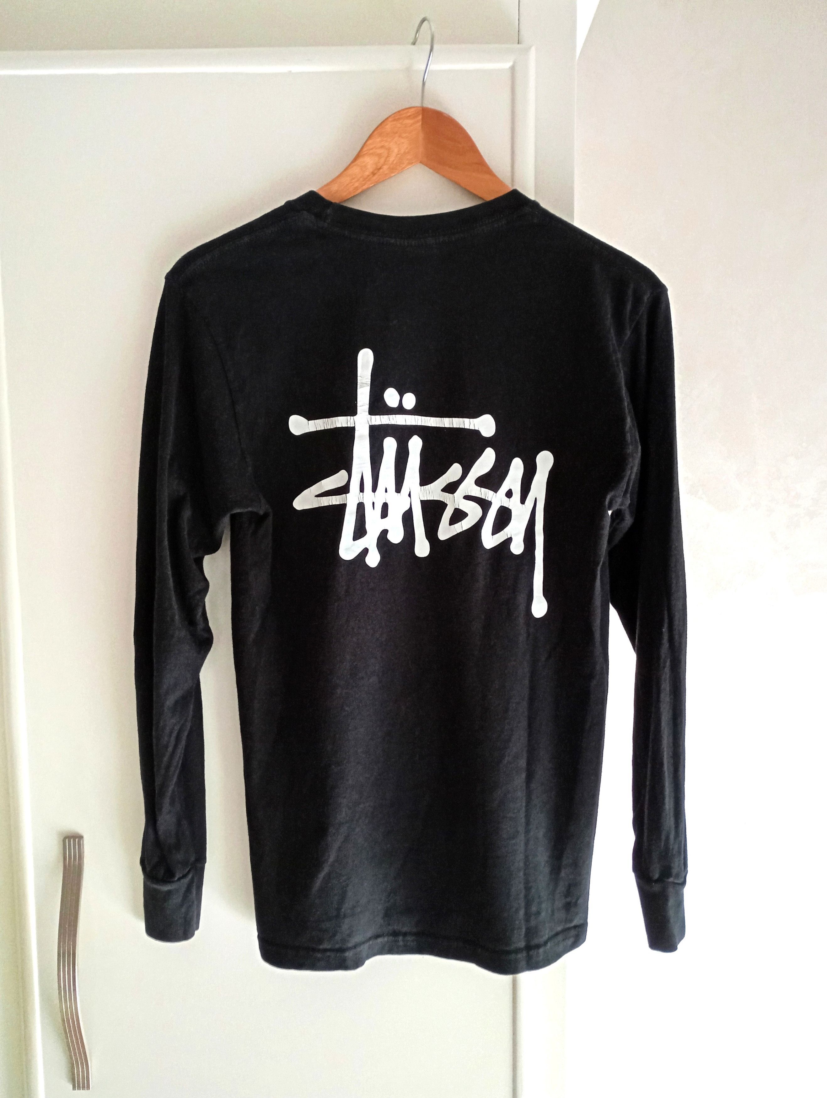 Stussy Vintage Stussy Black Long Sleeve Tshirt S Size US S / EU 44-46 / 1 - 1 Thumbnail