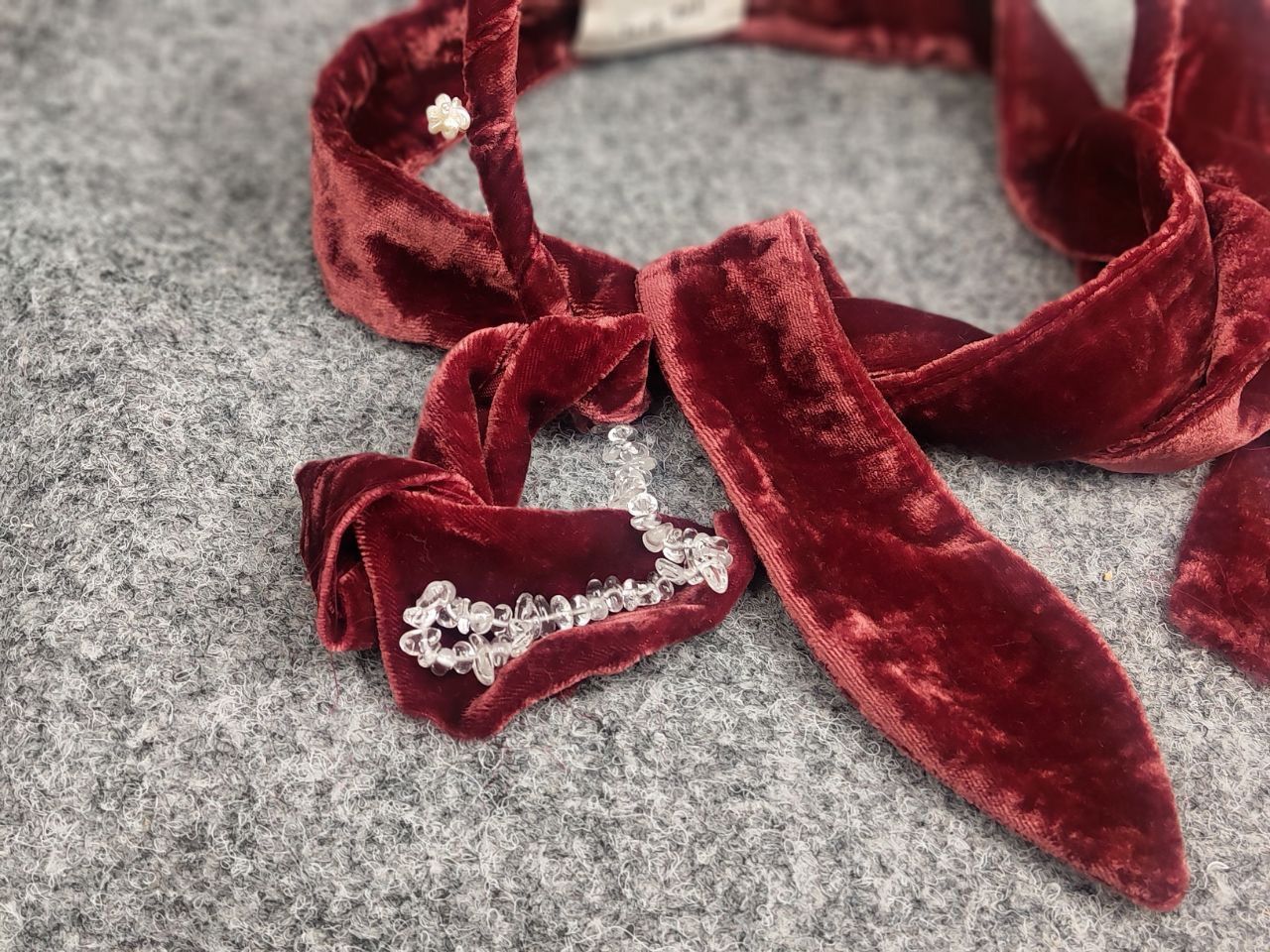 Japanese Brand Peng Tai Silk Hair band tie velvet Accessories Collection Size ONE SIZE - 9 Thumbnail