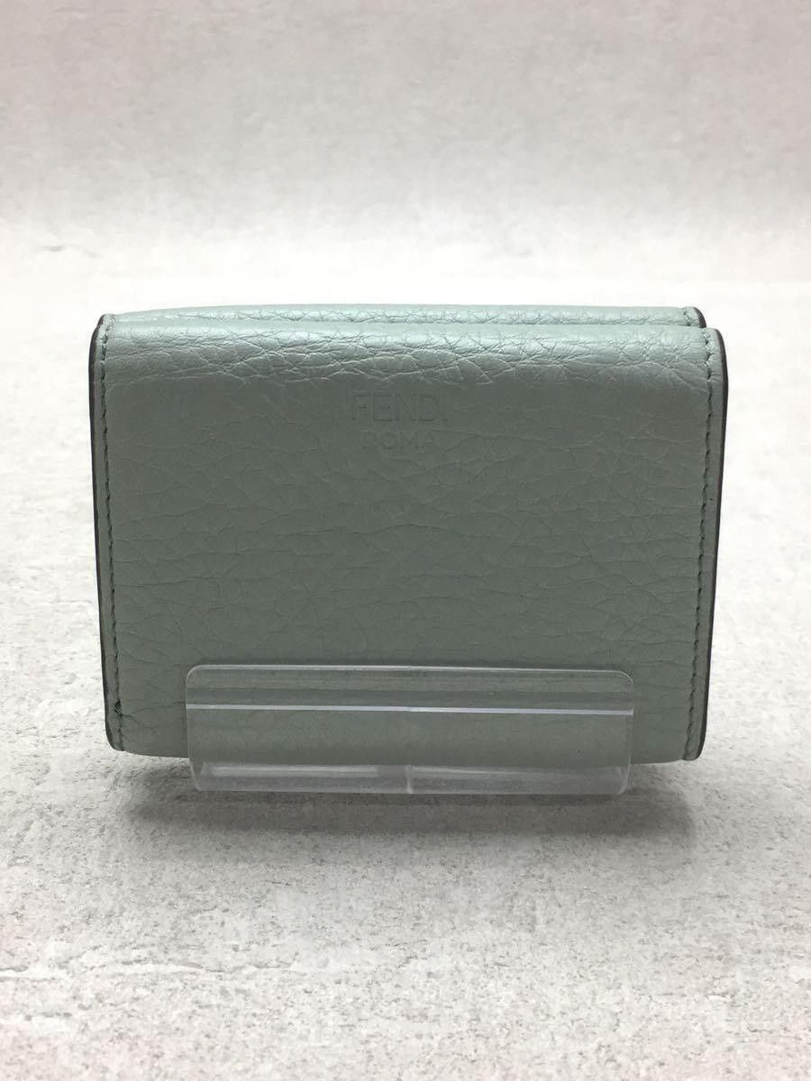 Fendi Fendi Leather Tri-Fold Wallet Green Size ONE SIZE - 2 Thumbnail