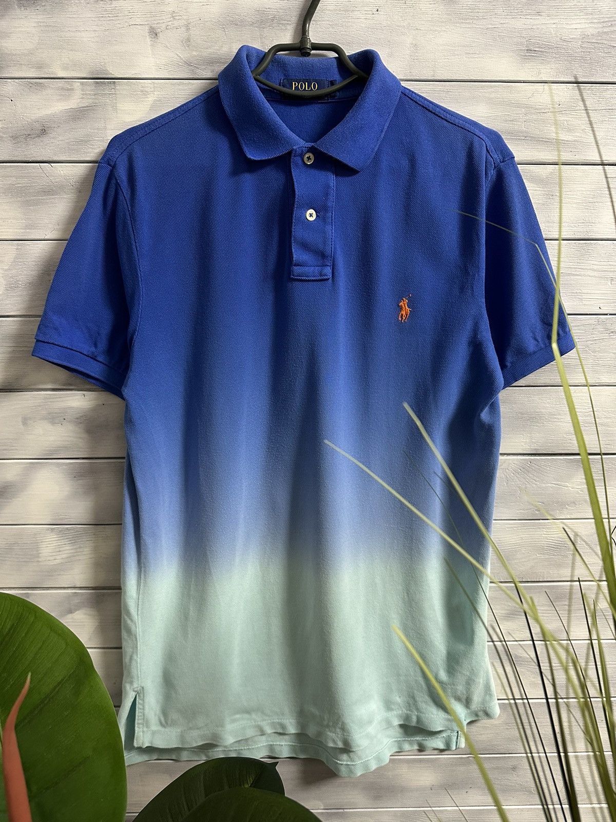 Polo Ralph Lauren Rare Polo Ralph Lauren Gradient Color Mint Blue Size US M / EU 48-50 / 2 - 1 Thumbnail