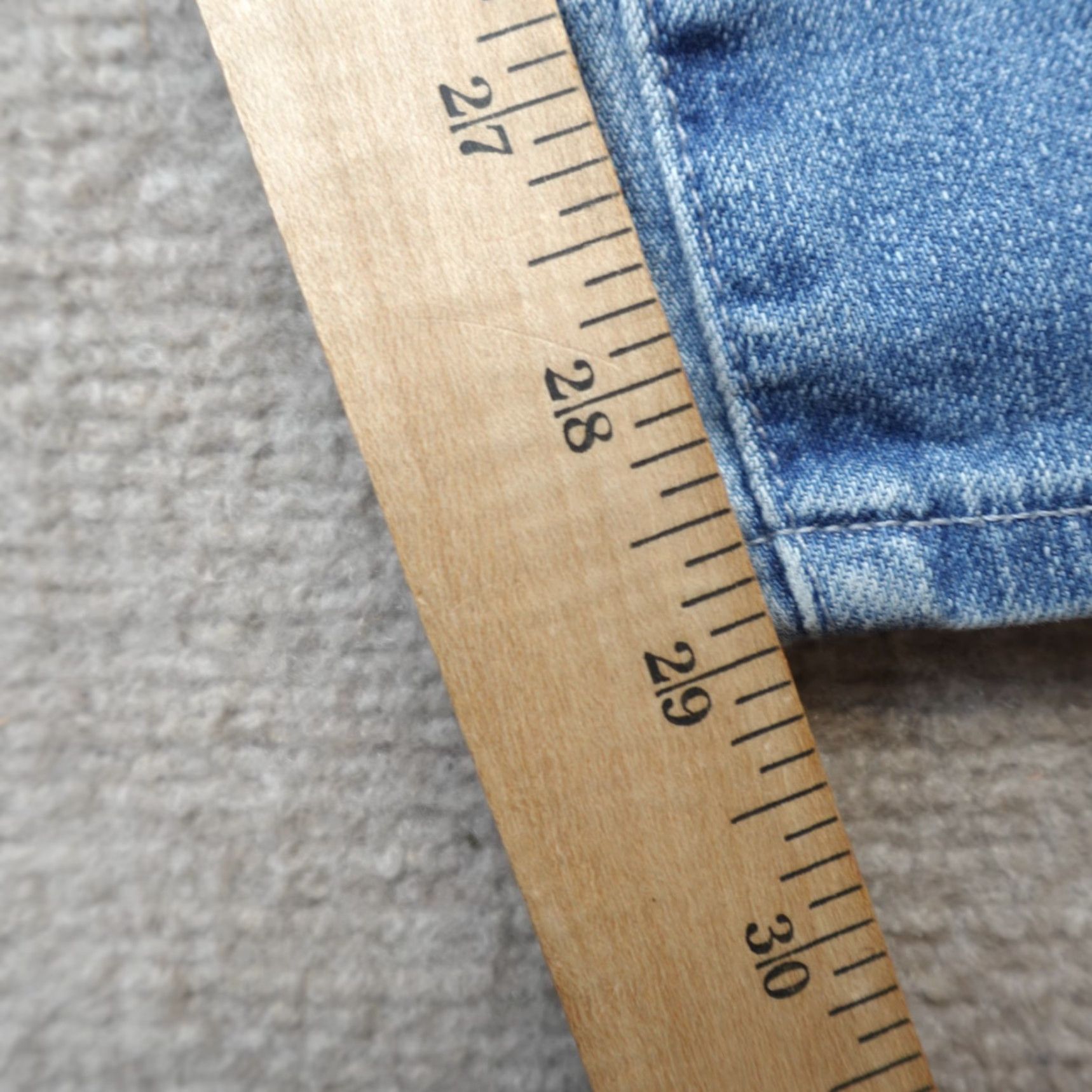 Vintage VINTAGE AG Womens Jeans 31R Moto Zipper Ankles Made in USA Jeans Blue 31 Women's Jeans Mens? Size 24" / US 00 / IT 34 - 3 Thumbnail