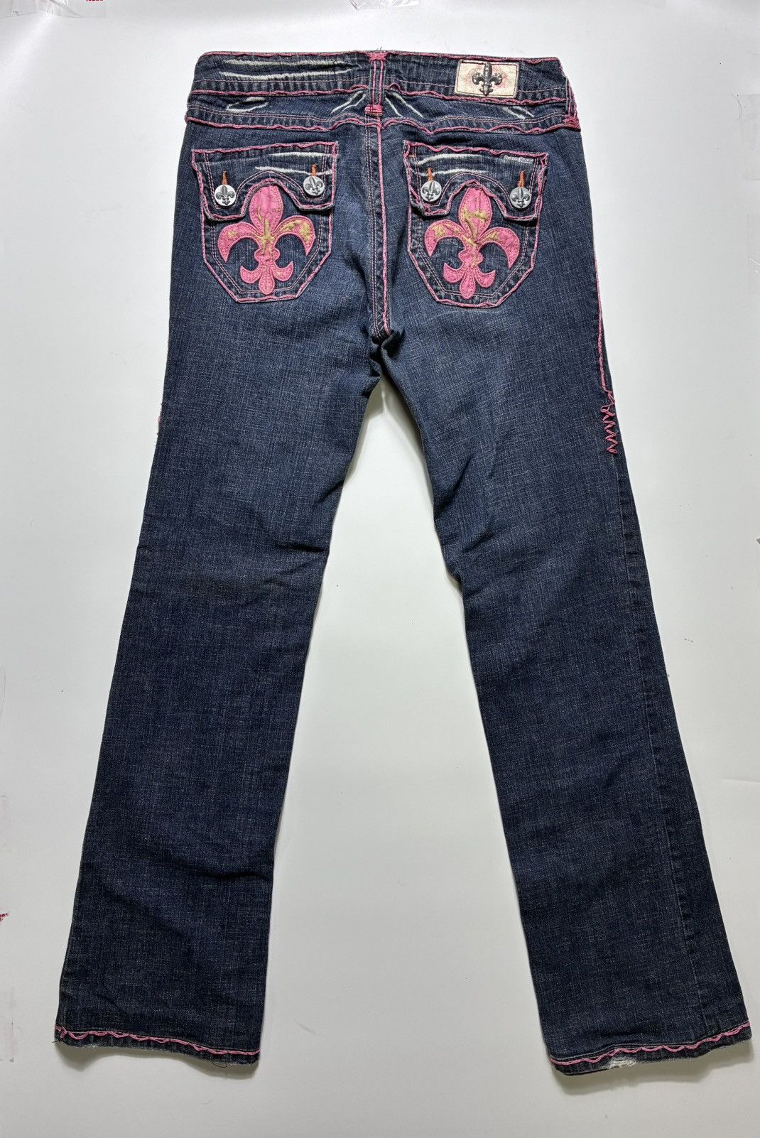 Other VINTAGE LAGUNA BEACH PINK Y2K 2000s DENIM JEANS Size 30" / US 8 / IT 44 - 2 Thumbnail