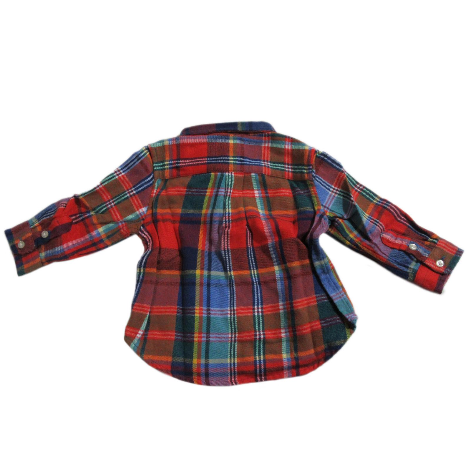 Polo Ralph Lauren Ralph Lauren Polo Baby Boys Long Sleeve Flannel Shirt 9M Size US XXS / EU 40 - 2 Thumbnail