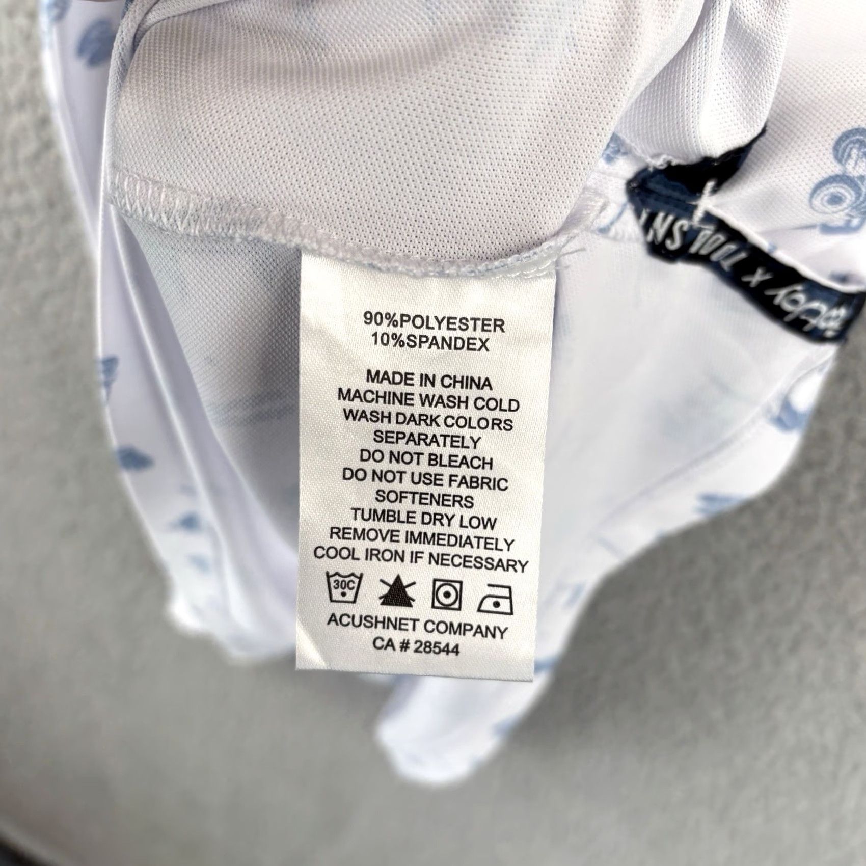 Footjoy FootJoy Polo Shirt Mens XL White All Over Print Golf Casual Shirt Size US XL / EU 56 / 4 - 5 Thumbnail