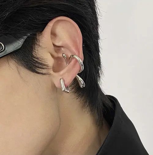Designer × Vintage Retro irregular ear clip Size ONE SIZE - 1 Thumbnail