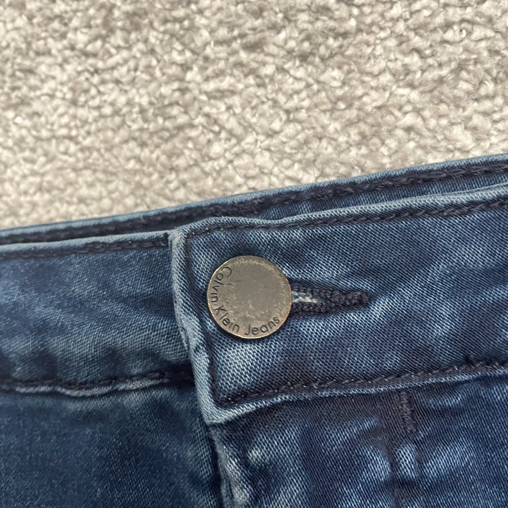 Calvin Klein Calvin Klein Jeans Womens Curvy Skinny Denim Blue Dark Wash 30 32x31.5 Modern Classic USA Designer Curvy Skinny Size 30" / US 8 / IT 44 - 3 Thumbnail