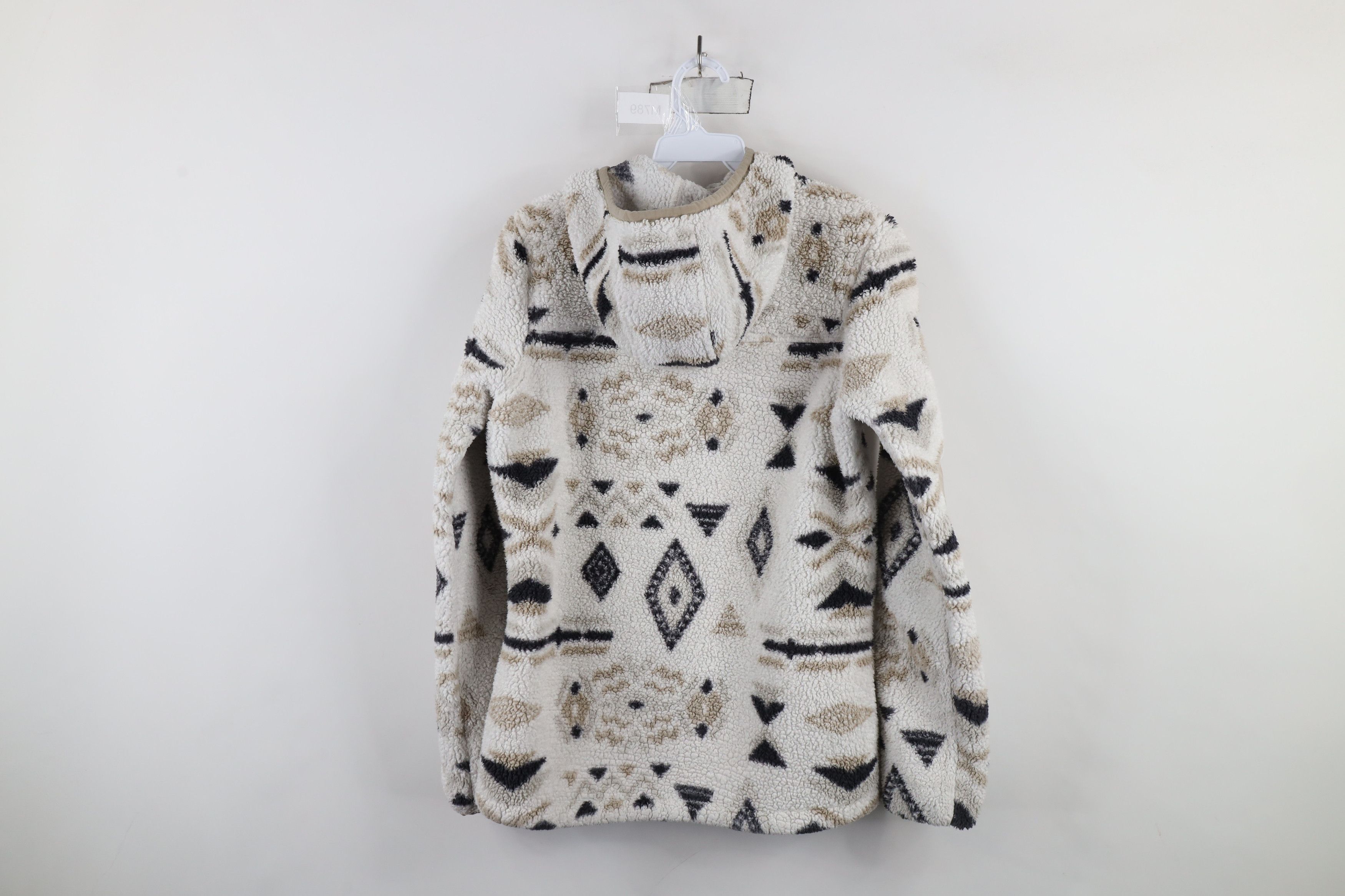The North Face × Vintage The North Face Deep Pile Fleece Campshire Half Zip Hoodie Size XS / US 0-2 / IT 36-38 - 11 Thumbnail