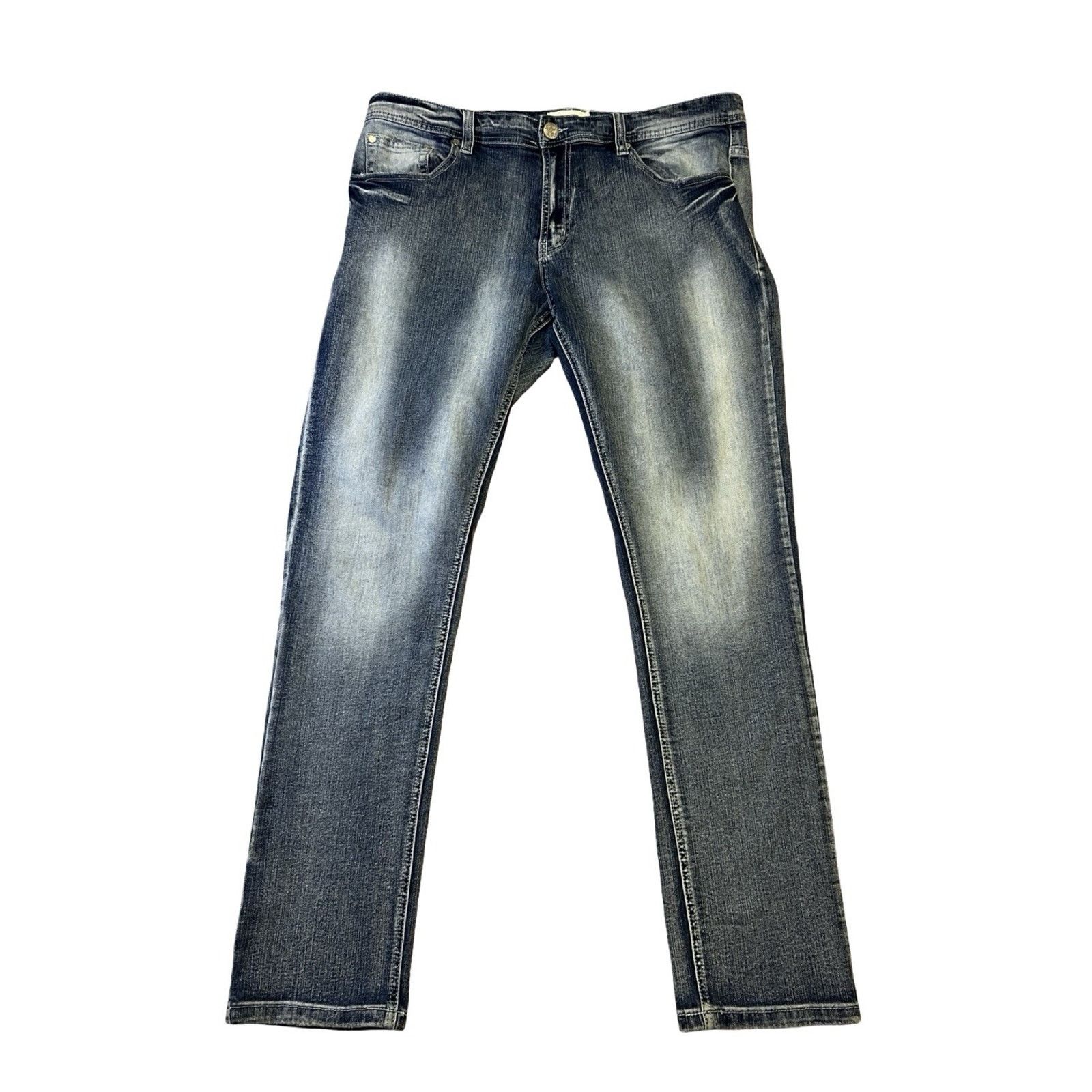 Other Blind Trust Men’s Straight Leg Jeans Dark Wash Denim 40x32 Size US 40 / EU 56 - 1 Thumbnail