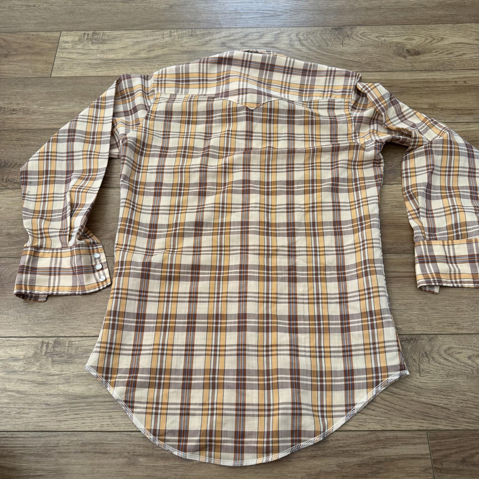 Wrangler Vintage 70s Wrangler Western Permanent Press Snap Shirt Size US S / EU 44-46 / 1 - 9 Thumbnail