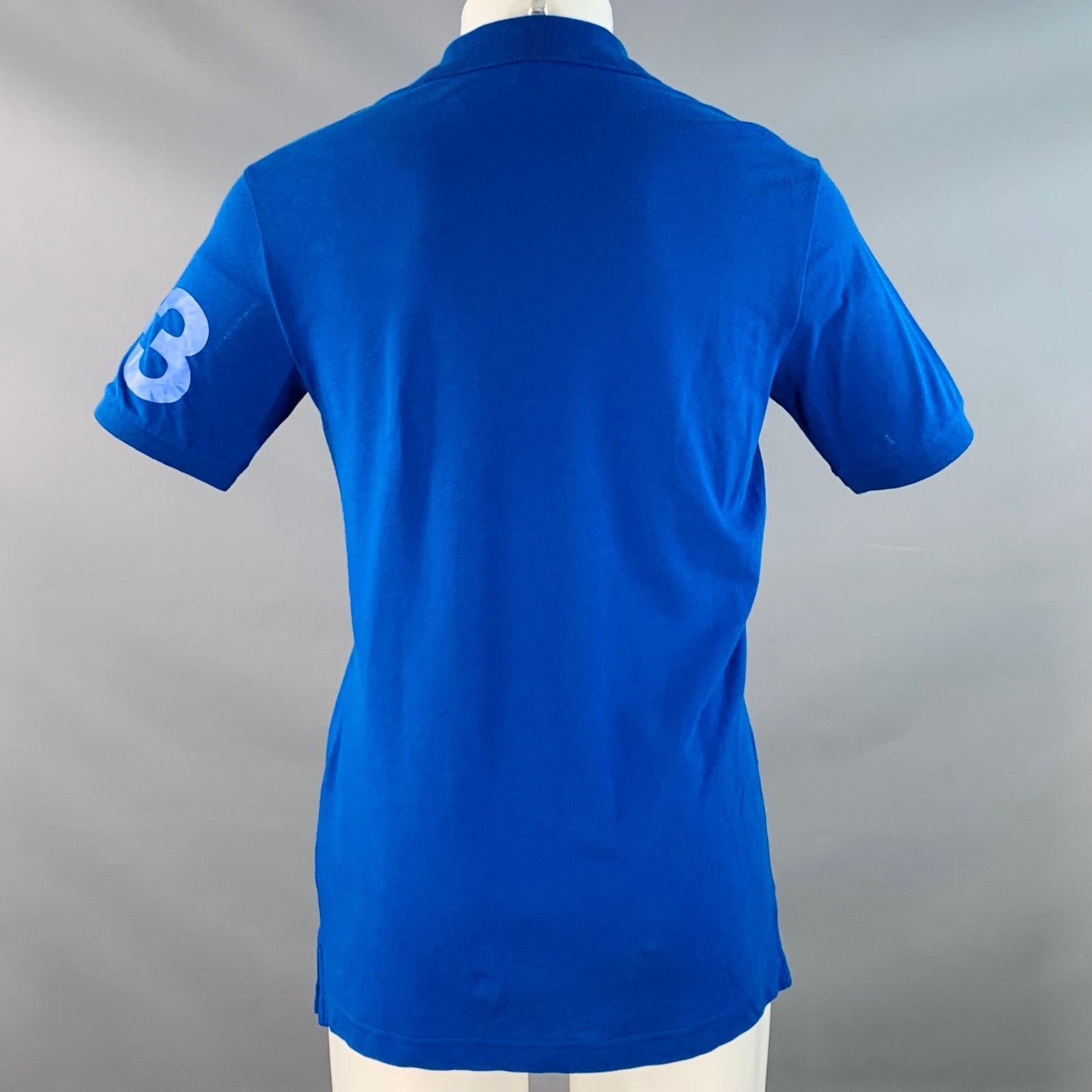 Y-3 Y-3 Size M Blue Cotton Logo Half Placket Polo Size US M / EU 48-50 / 2 - 4 Thumbnail