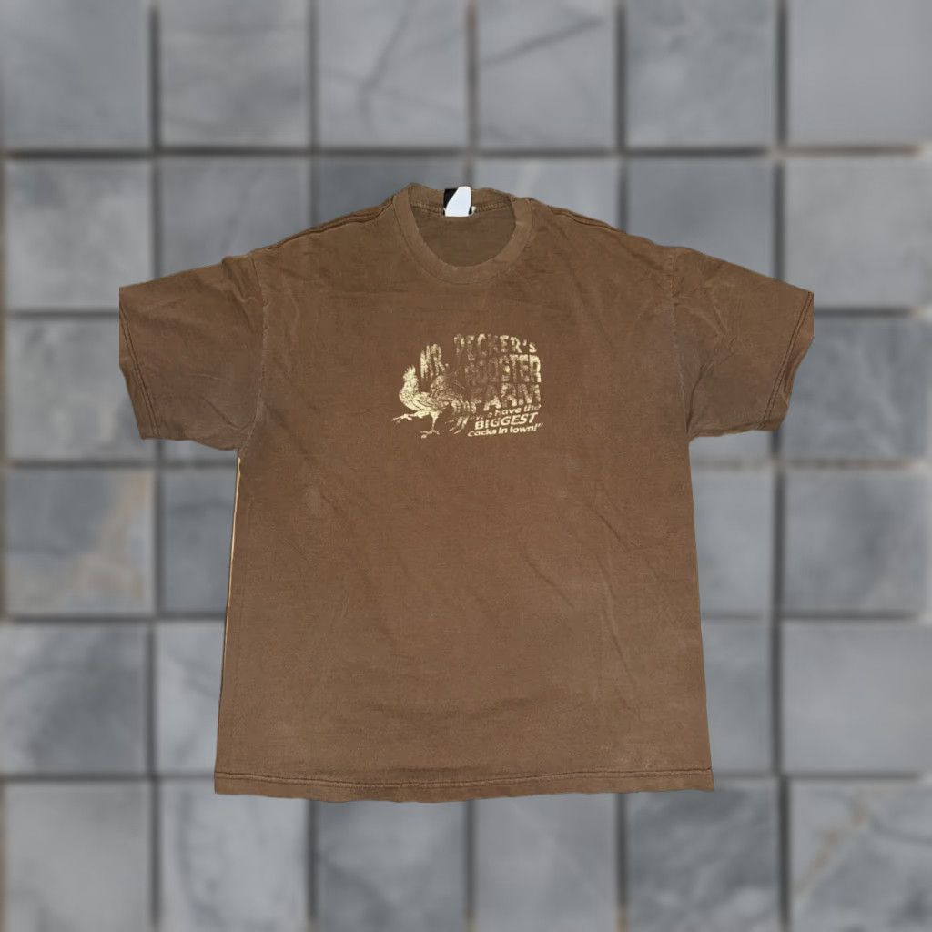Anchor Blue VINTAGE Anchor Blue T-Shirt Men XL Brown Rooster Graphic Distressed 21x28 Size US XL / EU 56 / 4 - 1 Thumbnail