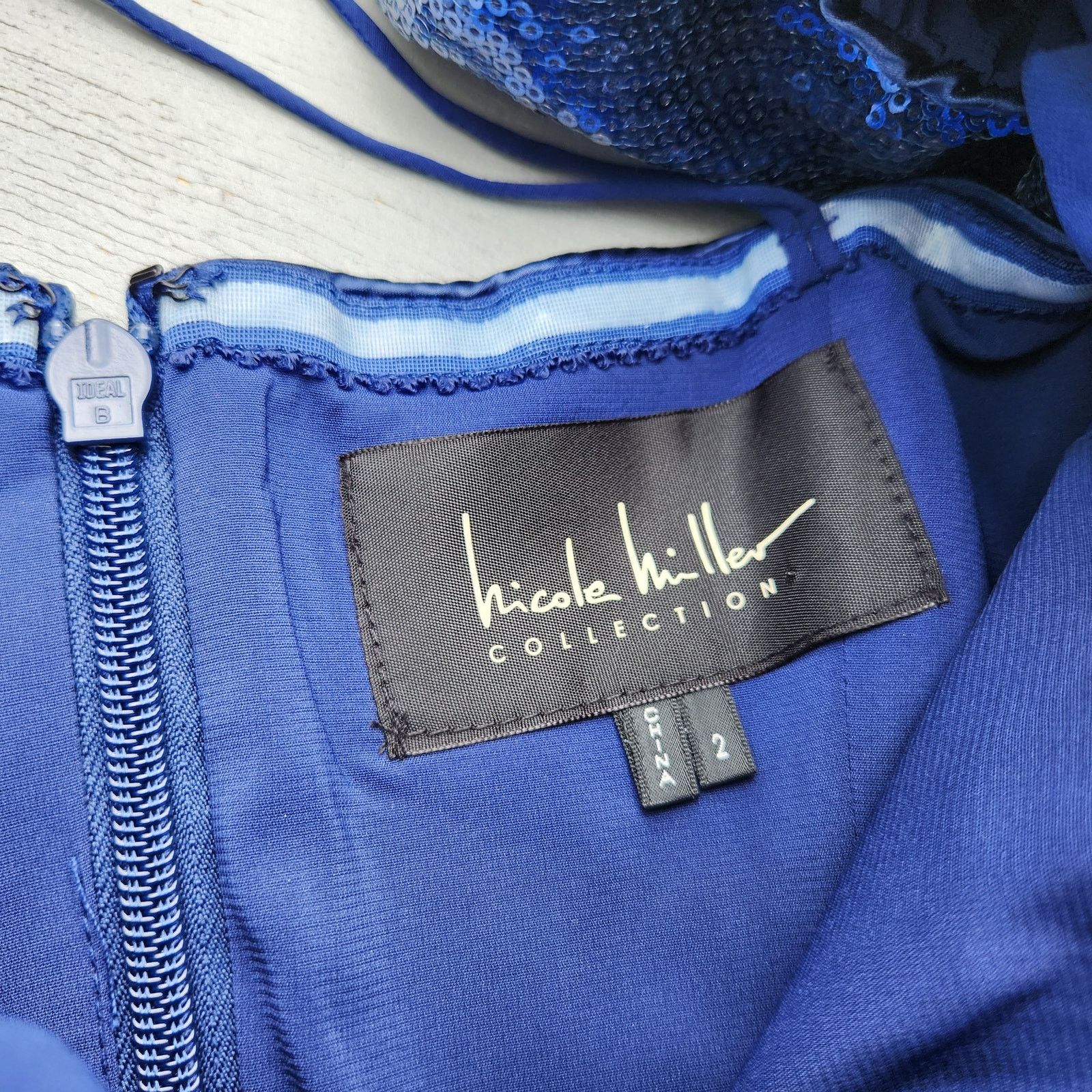Nicole Miller Nicole Miller Women Blue Party Cocktail Mini Dress Size 2 Size XS / US 0-2 / IT 36-38 - 5 Thumbnail