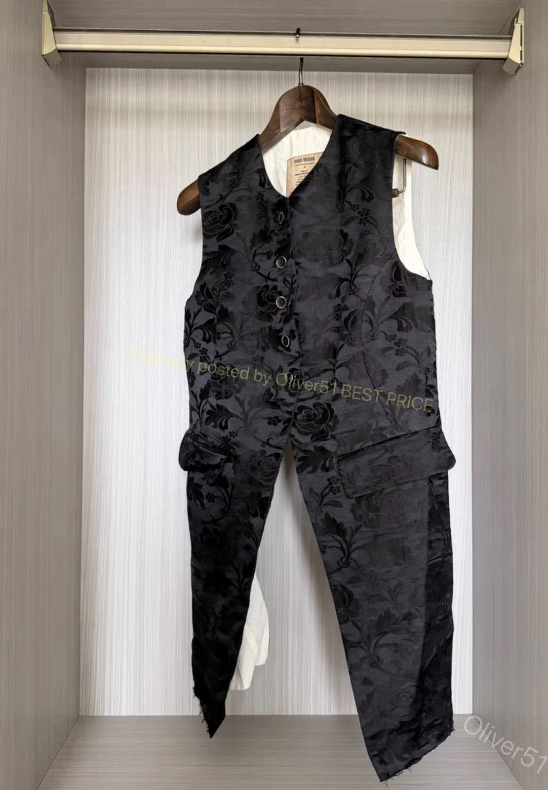 Uma Wang Uma Wang 22SS vintage‑finish long vest jacket YYYY17/2610 Size M / US 6-8 / IT 42-44 - 1 Thumbnail