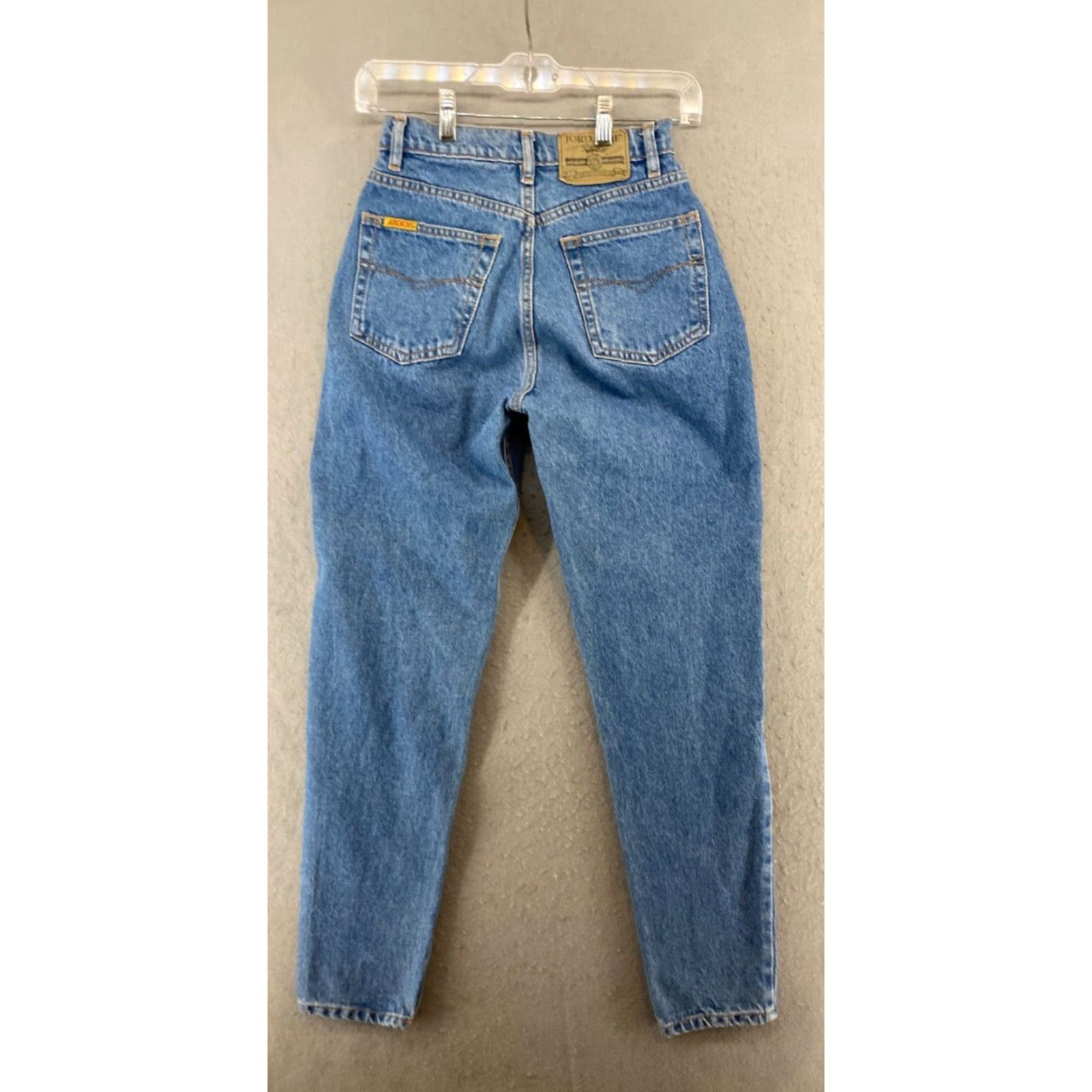 Jordache VINTAGE Jordache Jeans 5 High Rise Tapered Women's Blue Denim 90s Size 27" / US 4 / IT 40 - 7 Thumbnail