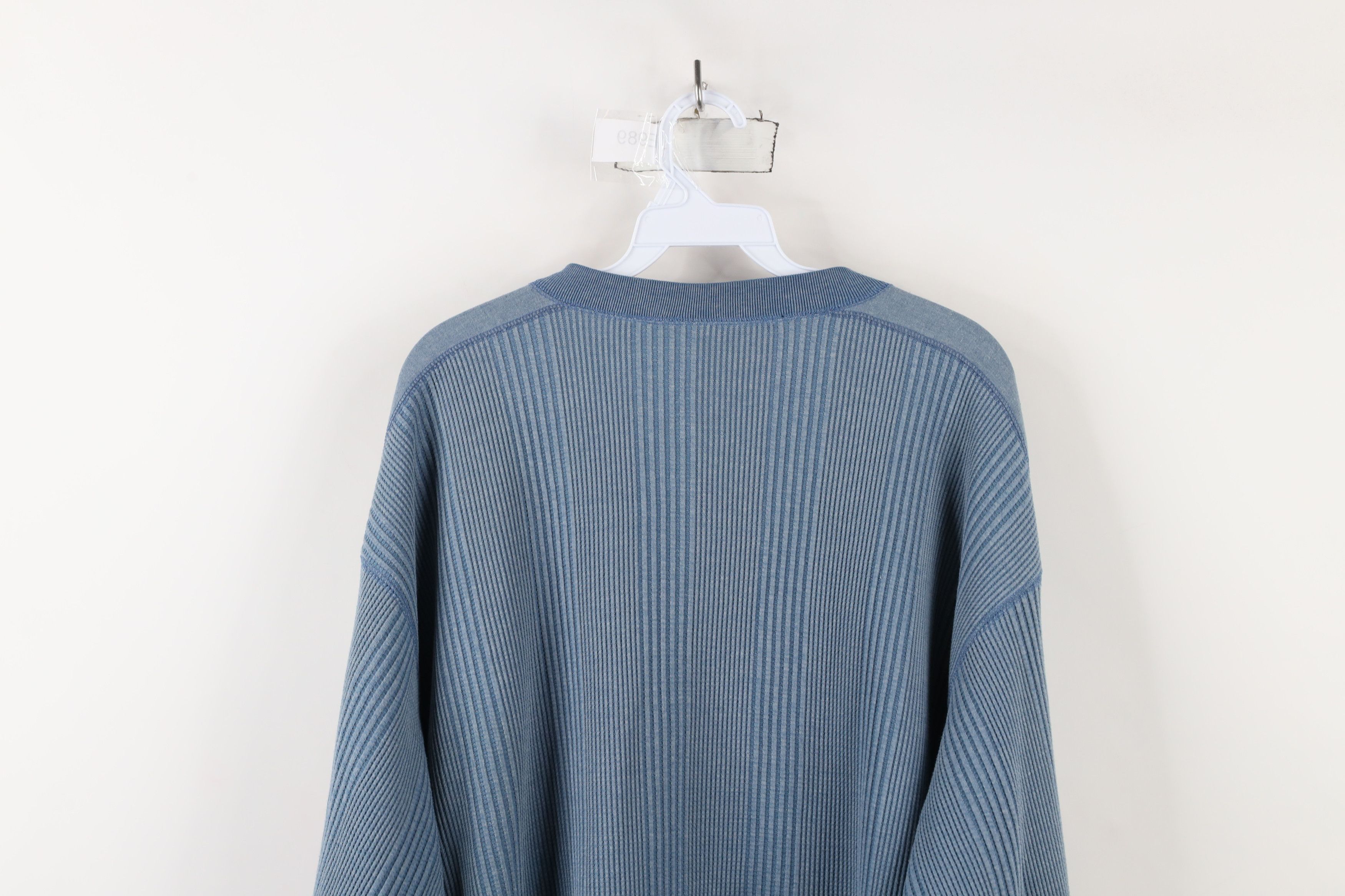 Vintage Vintage 90s Streetwear Ribbed Long Sleeve Henley T-Shirt Size US XL / EU 56 / 4 - 11 Thumbnail