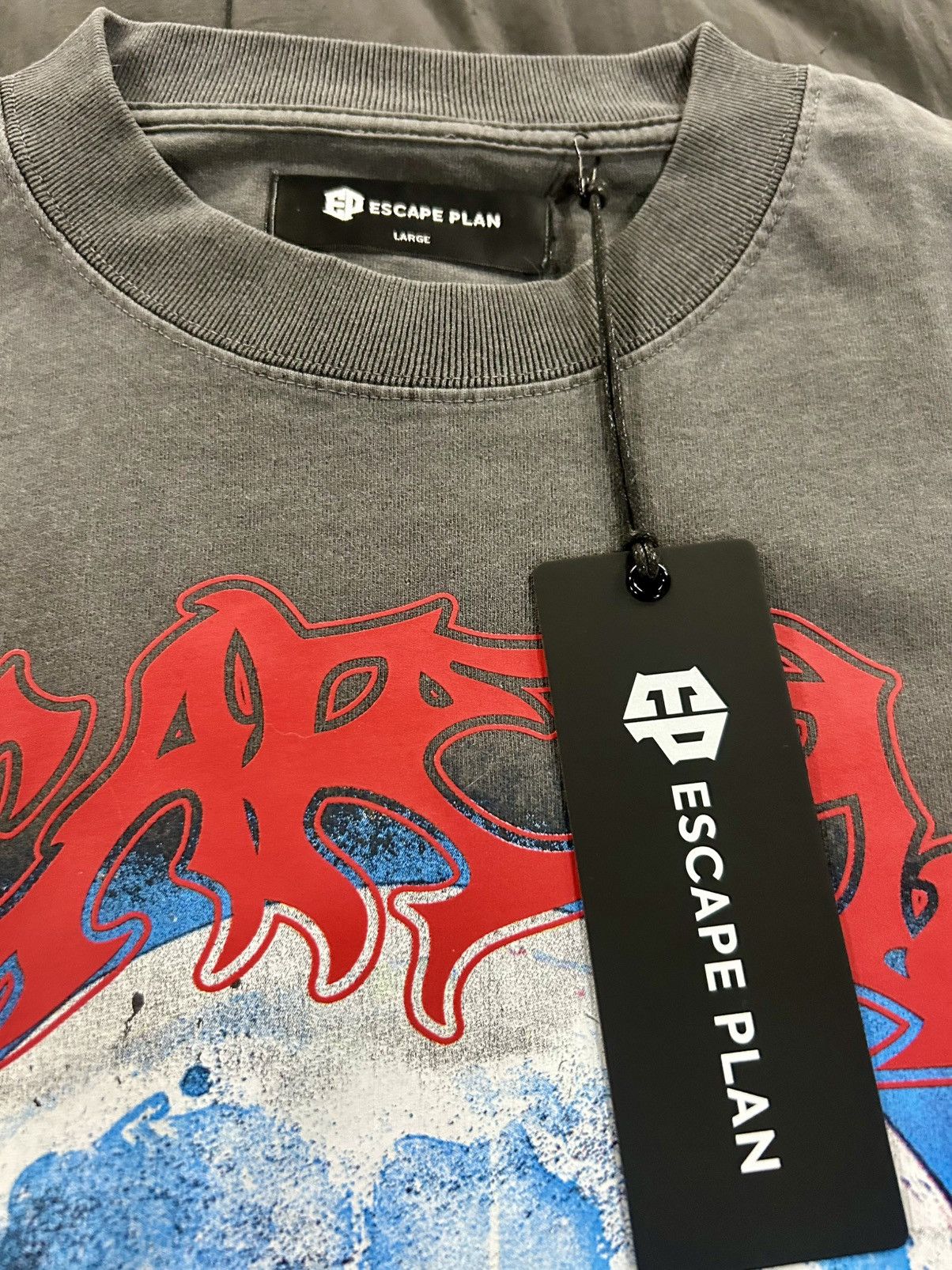 Other Escape Plan - “No Risk No Reward” Tee in Charcoal Grey Lg Size US L / EU 52-54 / 3 - 9 Thumbnail