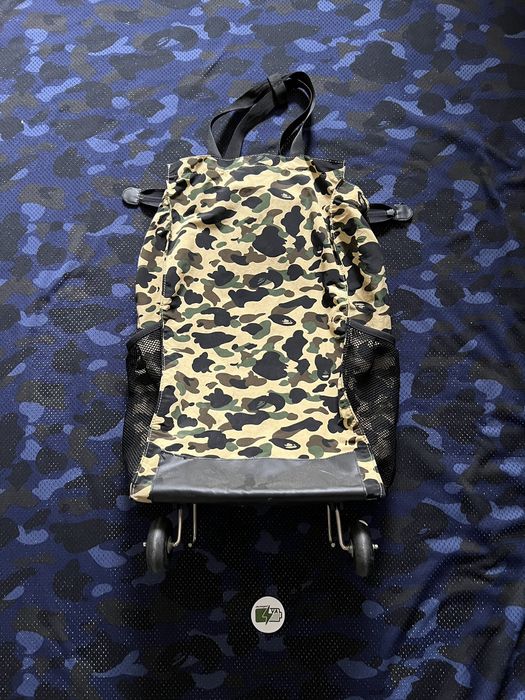 Bape 10 Authentic Rare Early 00’s A Bathing Ape Rolling Suitcase Grailed