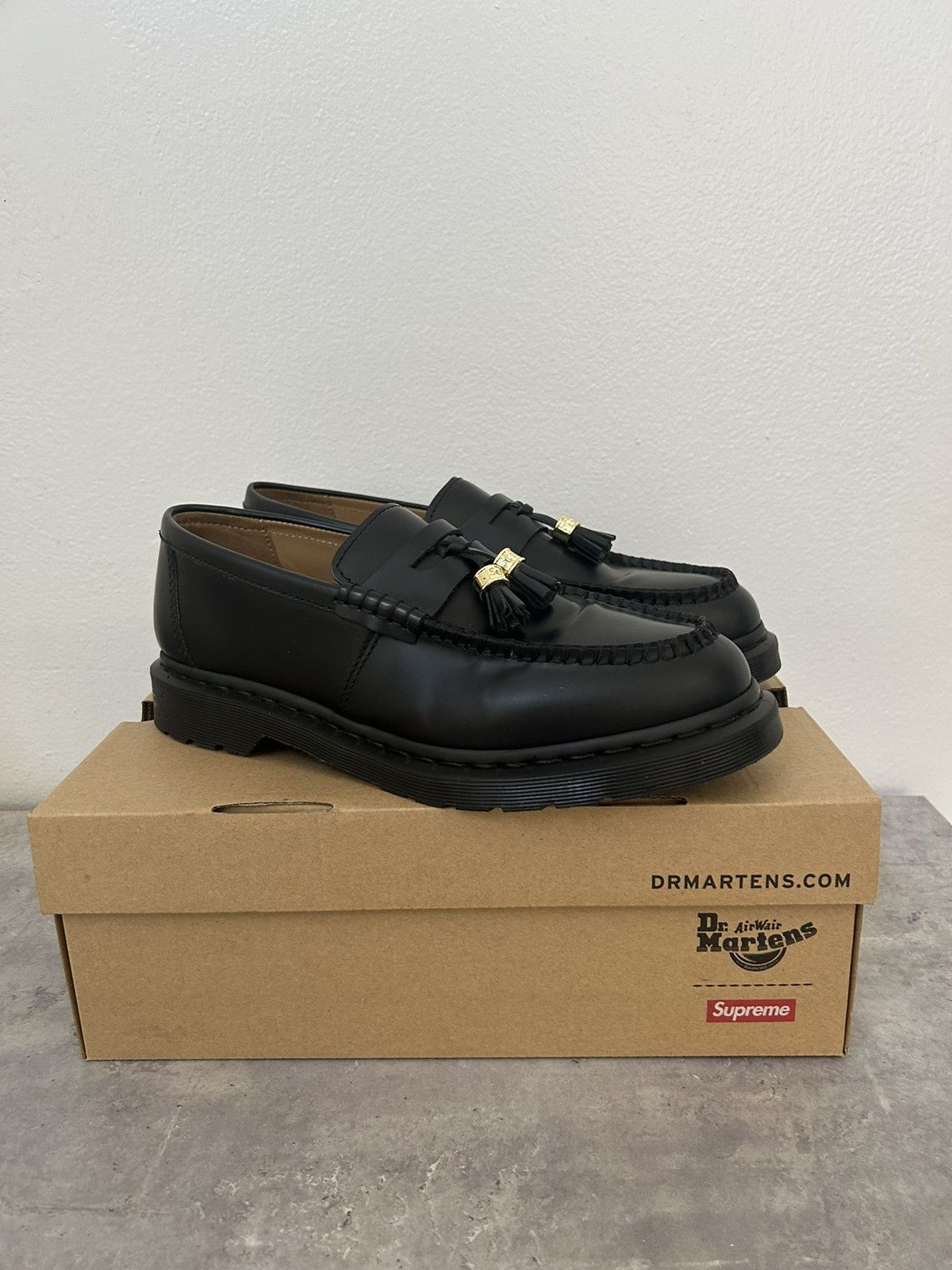image of Dr Martens x Supreme Dr.martens Loafers in Black, Men's (Size 10.5)