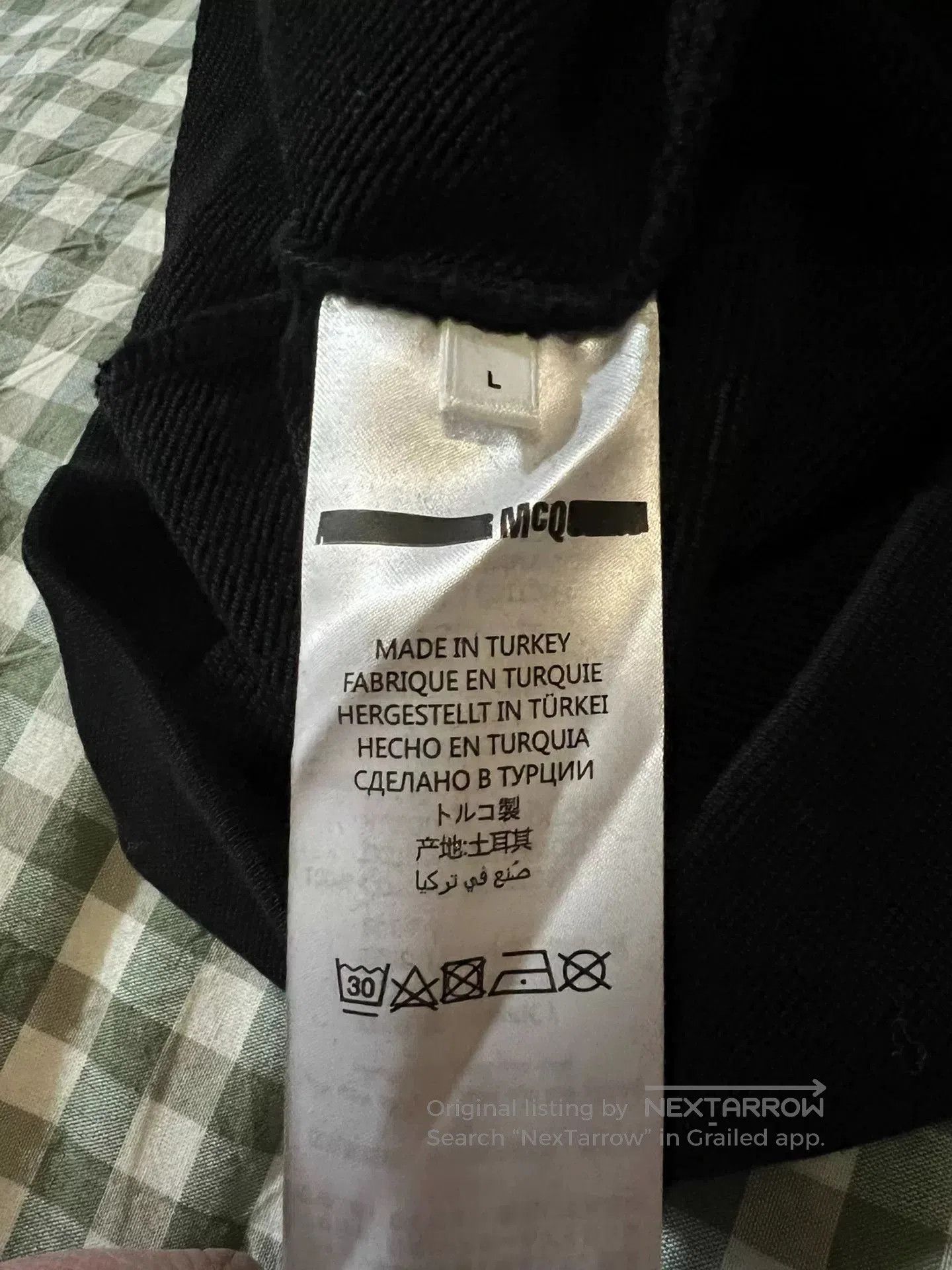 McQ Alexander McQueen McQueen Slogan Embroidery Sweatshirt. Size US L / EU 52-54 / 3 - 5 Thumbnail
