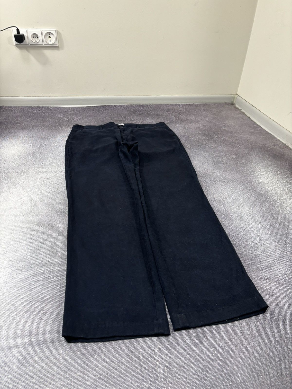 JET SET Jet Set Men’s Viscose Blend Navy Blue Soft Pants Trousers Size US 38 / EU 54 - 3 Thumbnail