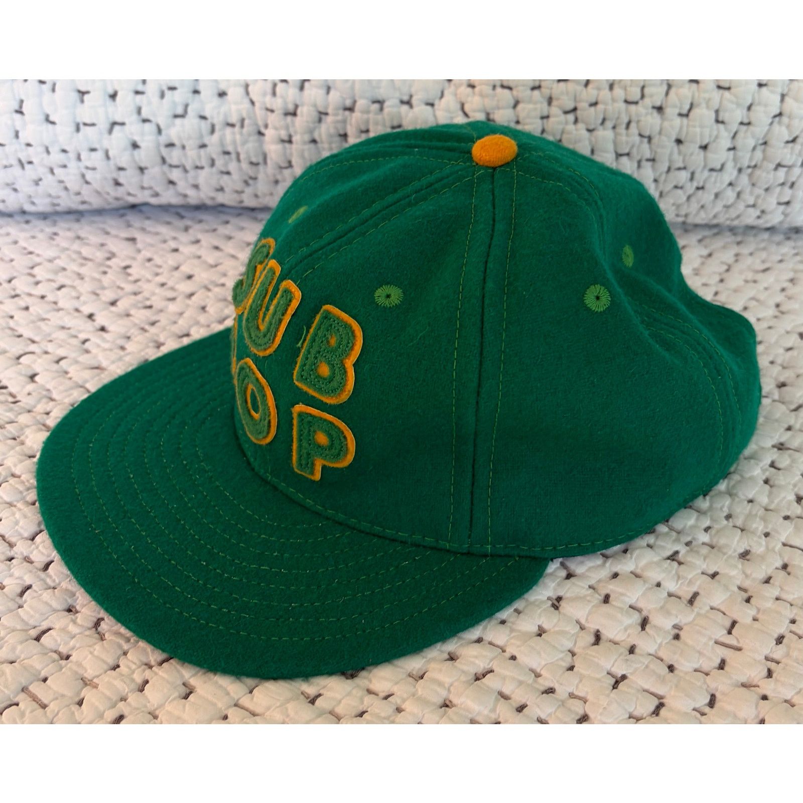 Ebbets Field Flannels Sub Pop Wool Hat Green USA Seattle Ebbets Field Flannels Size ONE SIZE - 2 Thumbnail
