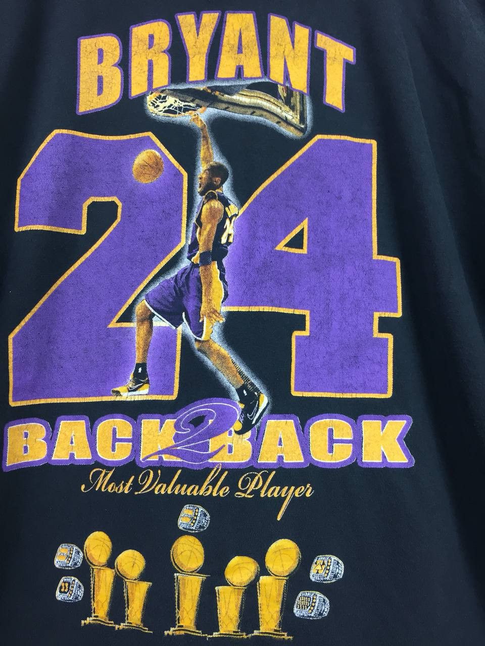 NBA L.A Lakers Kobe Bryant Back To Back NBA MVP Tee Size US L / EU 52-54 / 3 - 8 Thumbnail