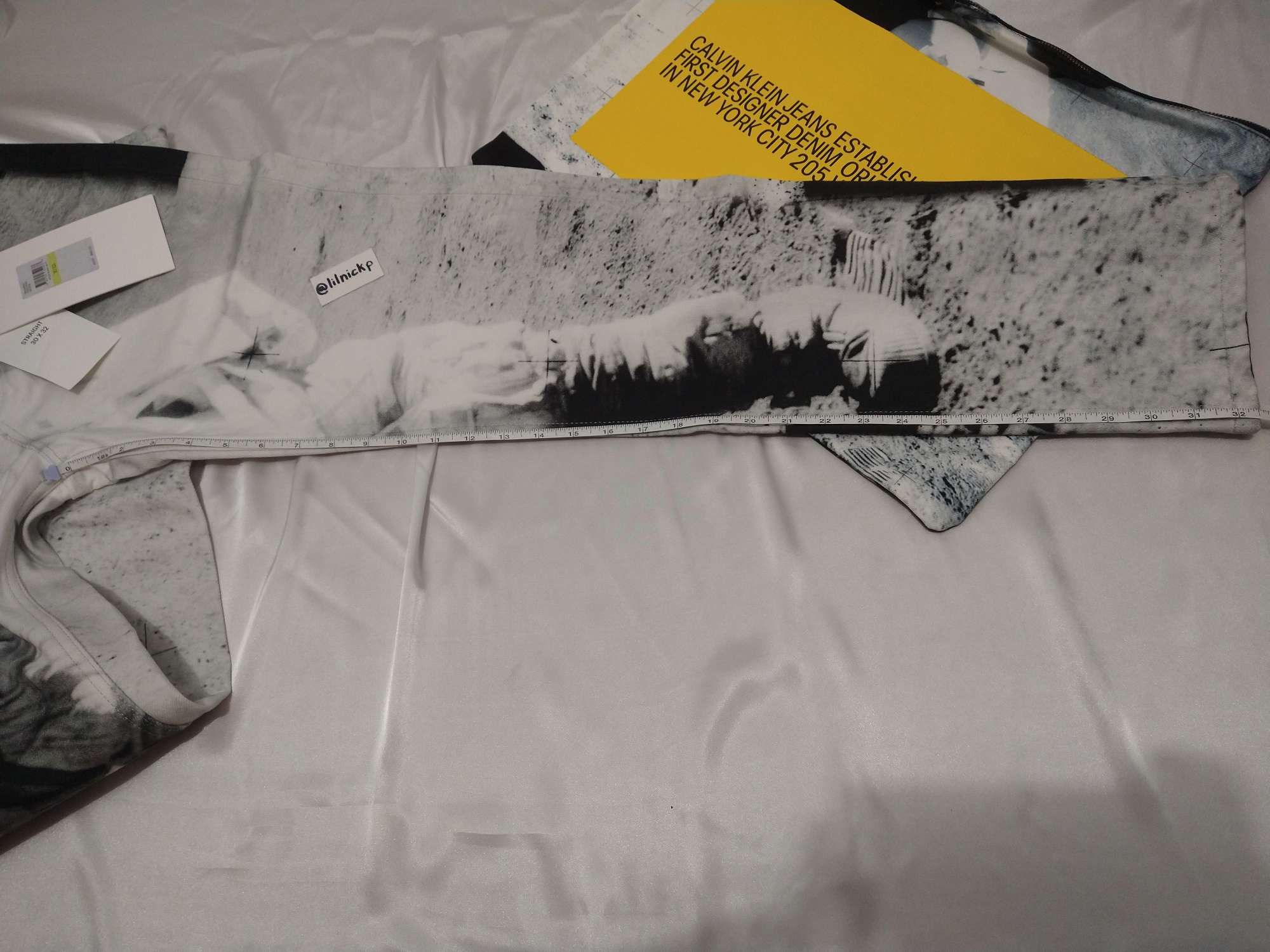 Calvin Klein 205W39NYC EST. 1978 Straight Leg Moon Landings Jeans Size US 30 / EU 46 - 5 Thumbnail