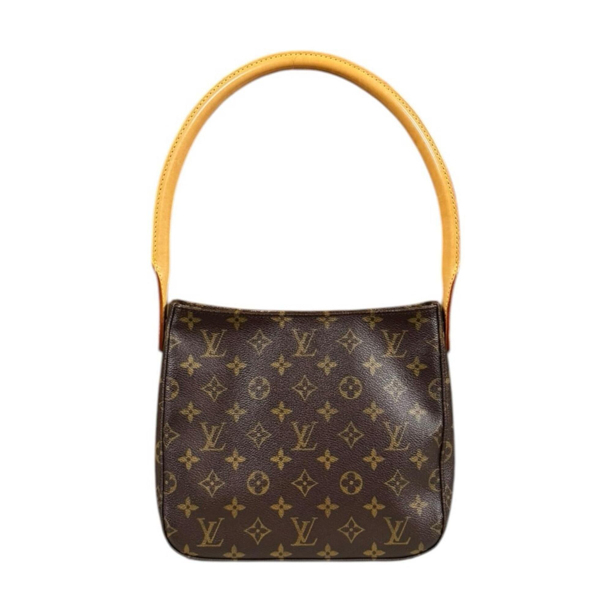 Louis Vuitton Louis Vuitton Looping MM Monogram Shoulder Bag, Handbag, Canvas, M51146, Brown, Women's, LOUIS VUITTON Size ONE SIZE - 1 Thumbnail