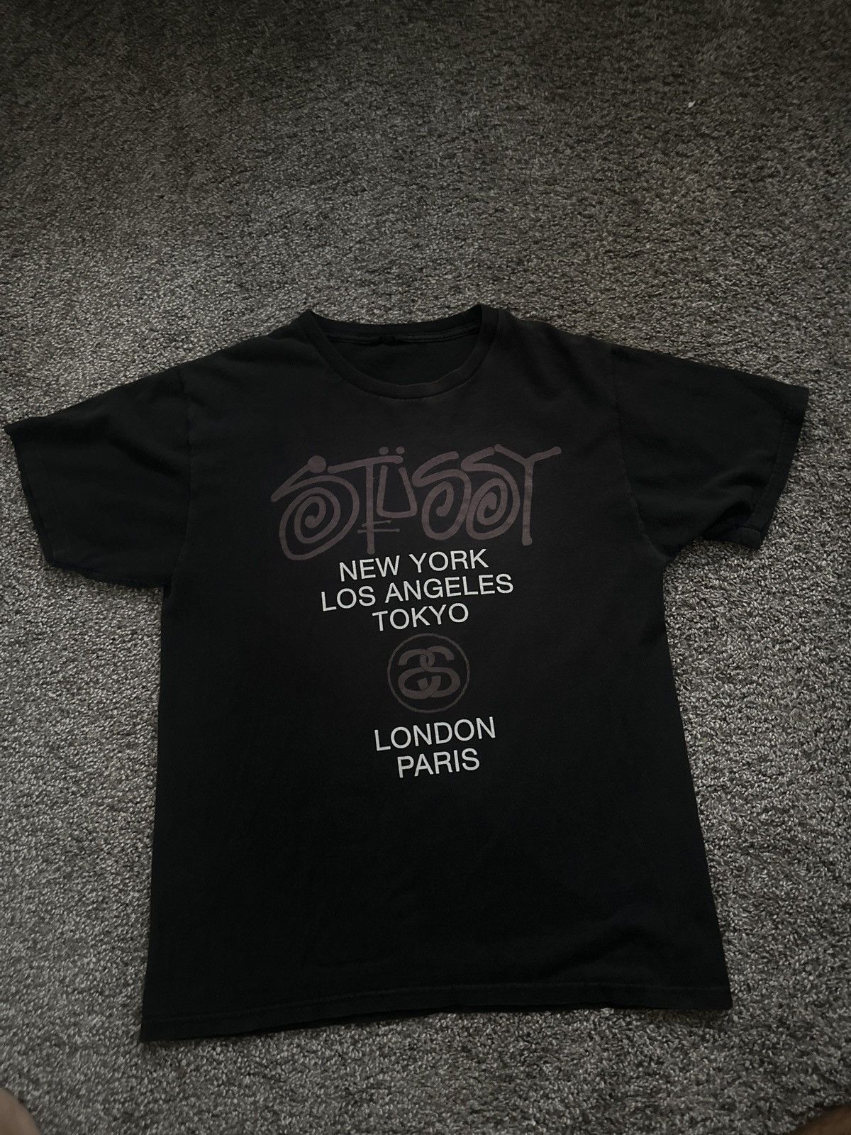 Stussy × Vintage stussy black and brown tee Size US M / EU 48-50 / 2 - 1 Thumbnail