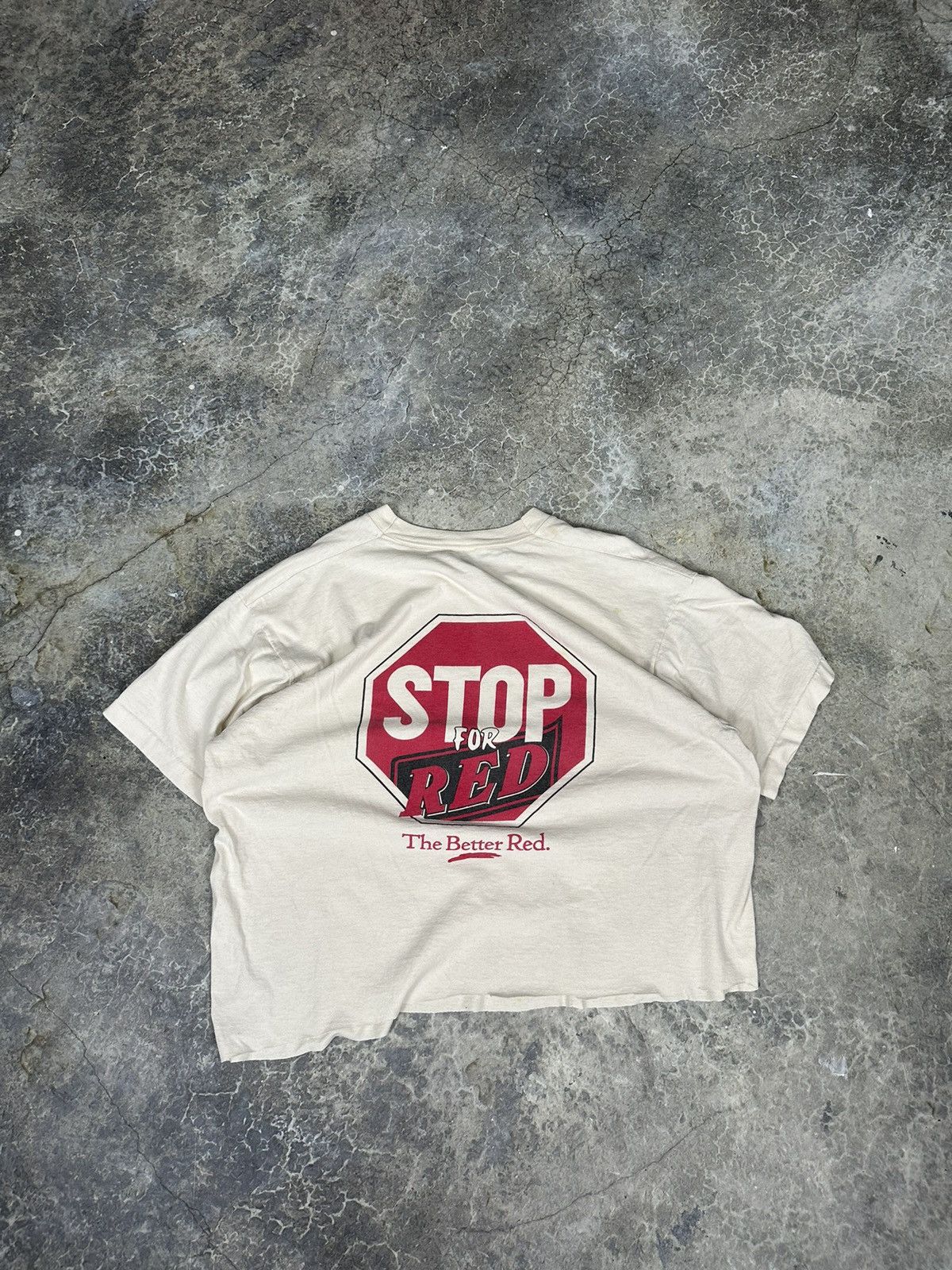 Vintage Vintage Cropped STOP LAGER tee Size US XL / EU 56 / 4 - 1 Thumbnail