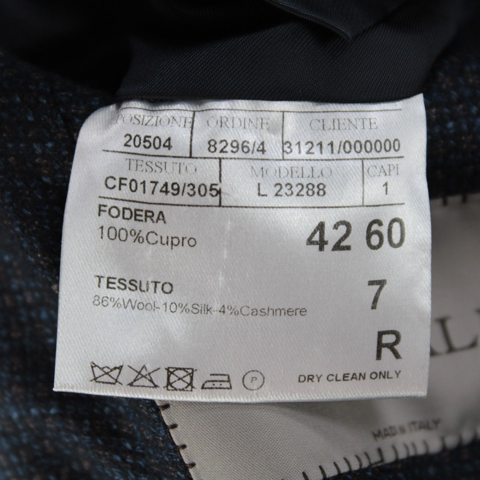 Canali Canali Sport Coat Size 50 Regular US in Blue Size 50R - 8 Thumbnail