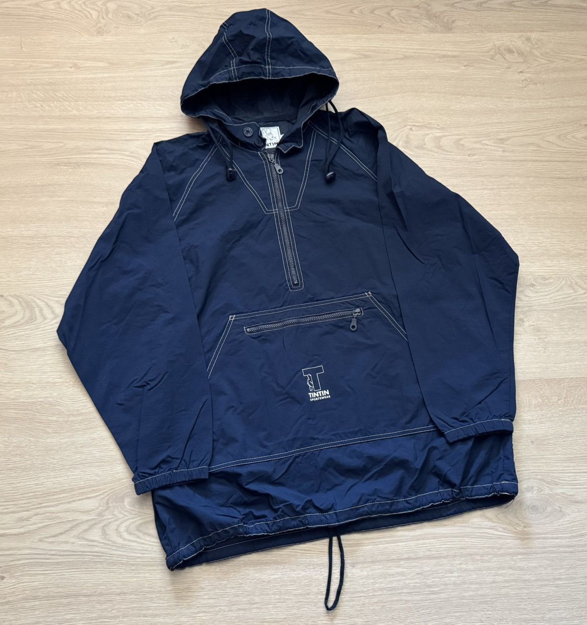 Cartoon Network Vintage 00’s Tin Tin Cartoon Network Nylon Navy Jacket Size US L / EU 52-54 / 3 - 1 Thumbnail