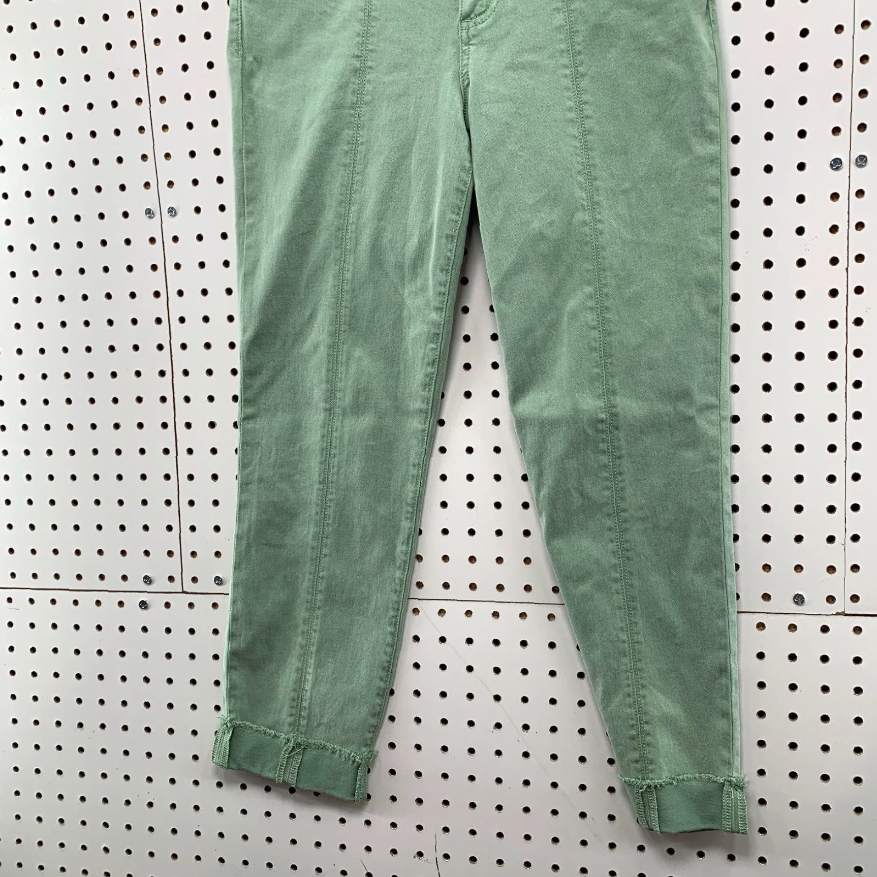 Vintage KUT From The Kloth AMY Pants Womens 6 Green Crop Straight Leg NEW 28x25 Size 28" / US 6 / IT 42 - 3 Thumbnail
