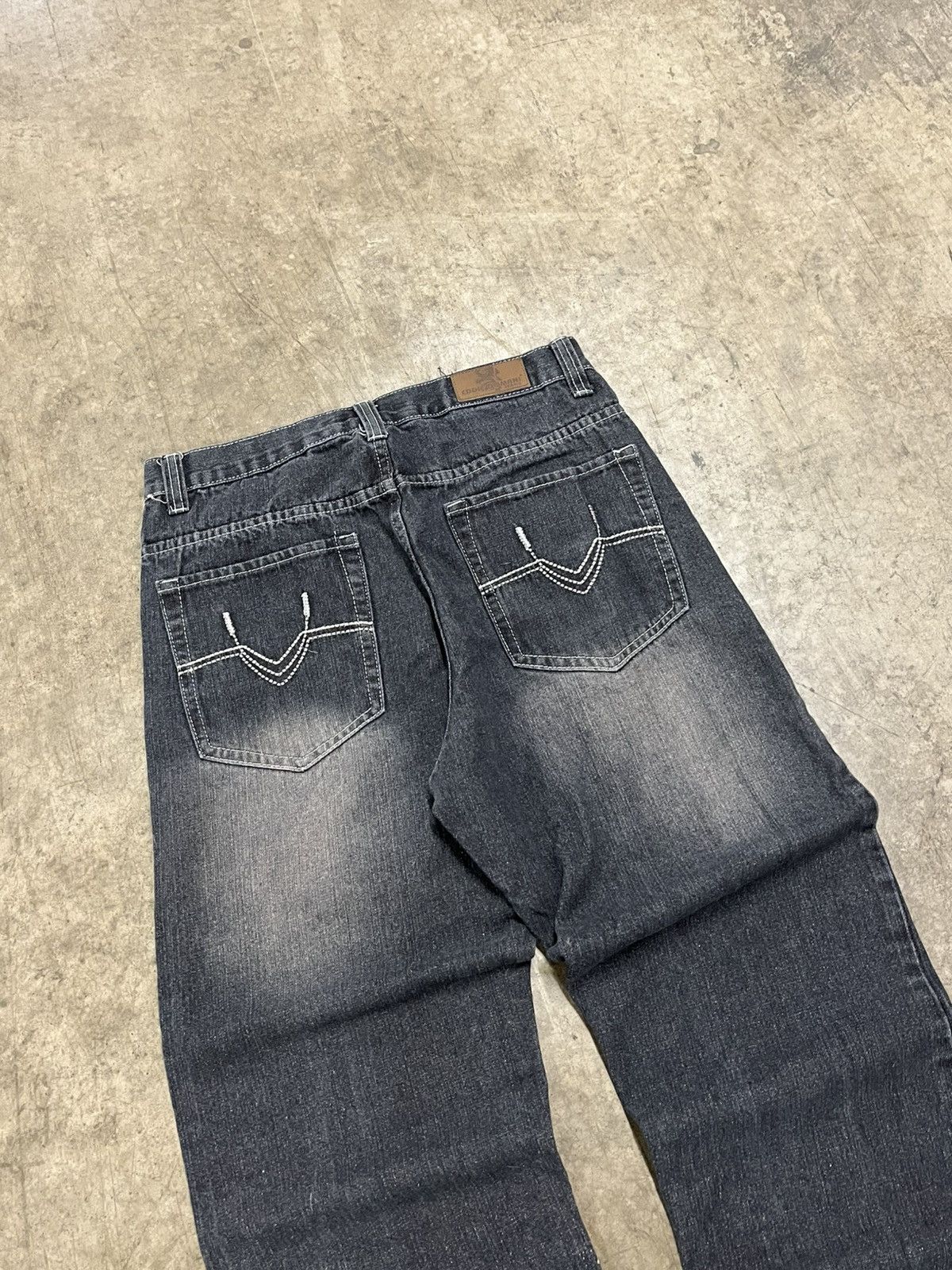 Southpole × Vintage Y2k baggy fit wide leg faded black denim skater hype rare Size US 34 / EU 50 - 3 Thumbnail