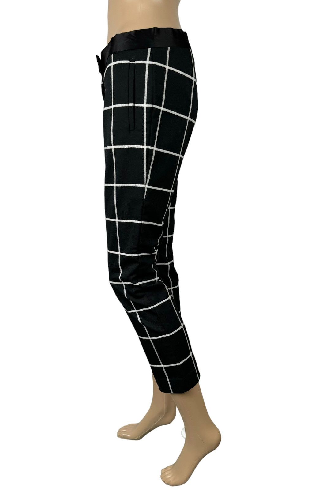 Joseph Joseph Cropped Slim Pants Checkered Wool-Polyester size 36 Size 26" / US 2 / IT 38 - 4 Thumbnail