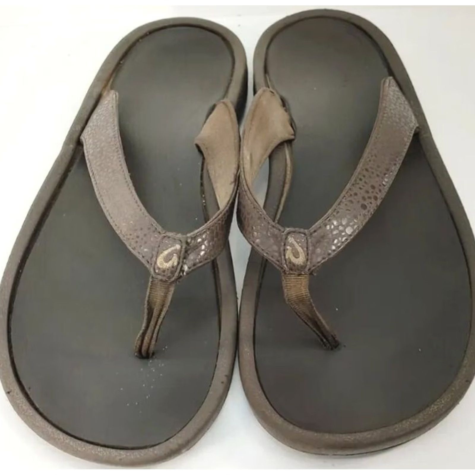 Olukai OluKai Ohana Sandals Flip Flops Thong Toe Post Brown Women’s 9 EU 39 Slip On Casual Coastal Comfort Size US 9 / IT 39 - 3 Thumbnail