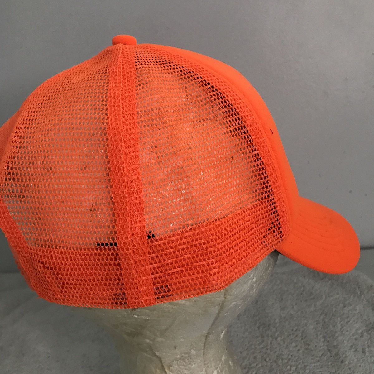 George George Neon Orange Blank Trucker Hat OS Size ONE SIZE - 4 Thumbnail