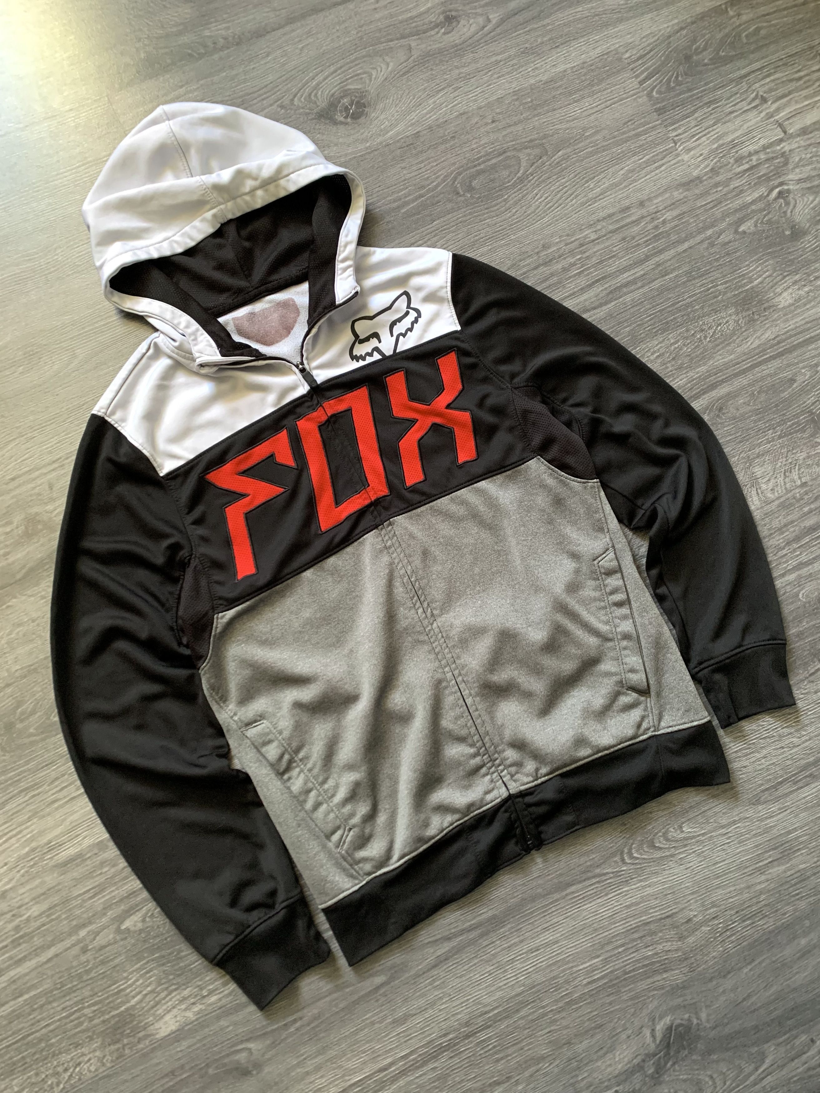 Fox Racing × Vintage Vintage Y2K FOX Racing Zip Up Hoodie Moto Size US S / EU 44-46 / 1 - 3 Thumbnail