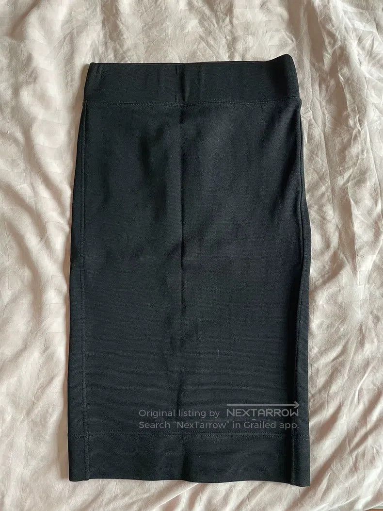 Helmut Lang Helmut Lang size P Black pencil skirt Size 23" - 2 Thumbnail