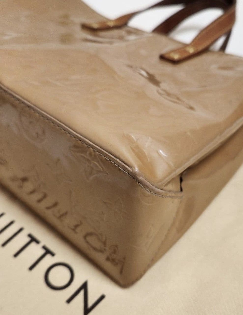 Louis Vuitton Louis Vuitton Vernis Reade PM Tote Bag – Beige / Noisette Size ONE SIZE - 7 Thumbnail