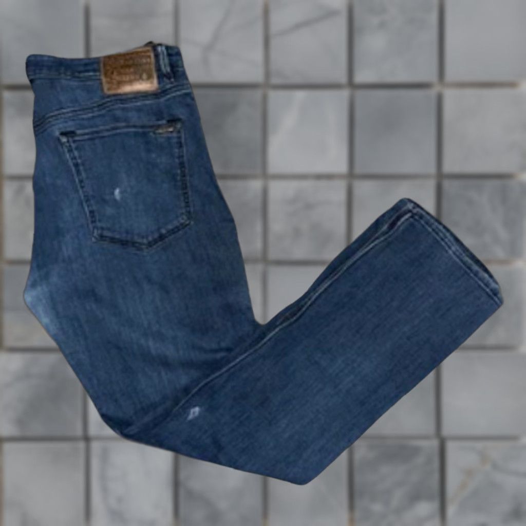 Volcom VINTAGE Volcom Vorta Slim Straight Jeans Men Blue Denim 38x33 Casual Skate Surf 90s Grunge City Workwear Mens Size US 38 / EU 54 - 1 Thumbnail