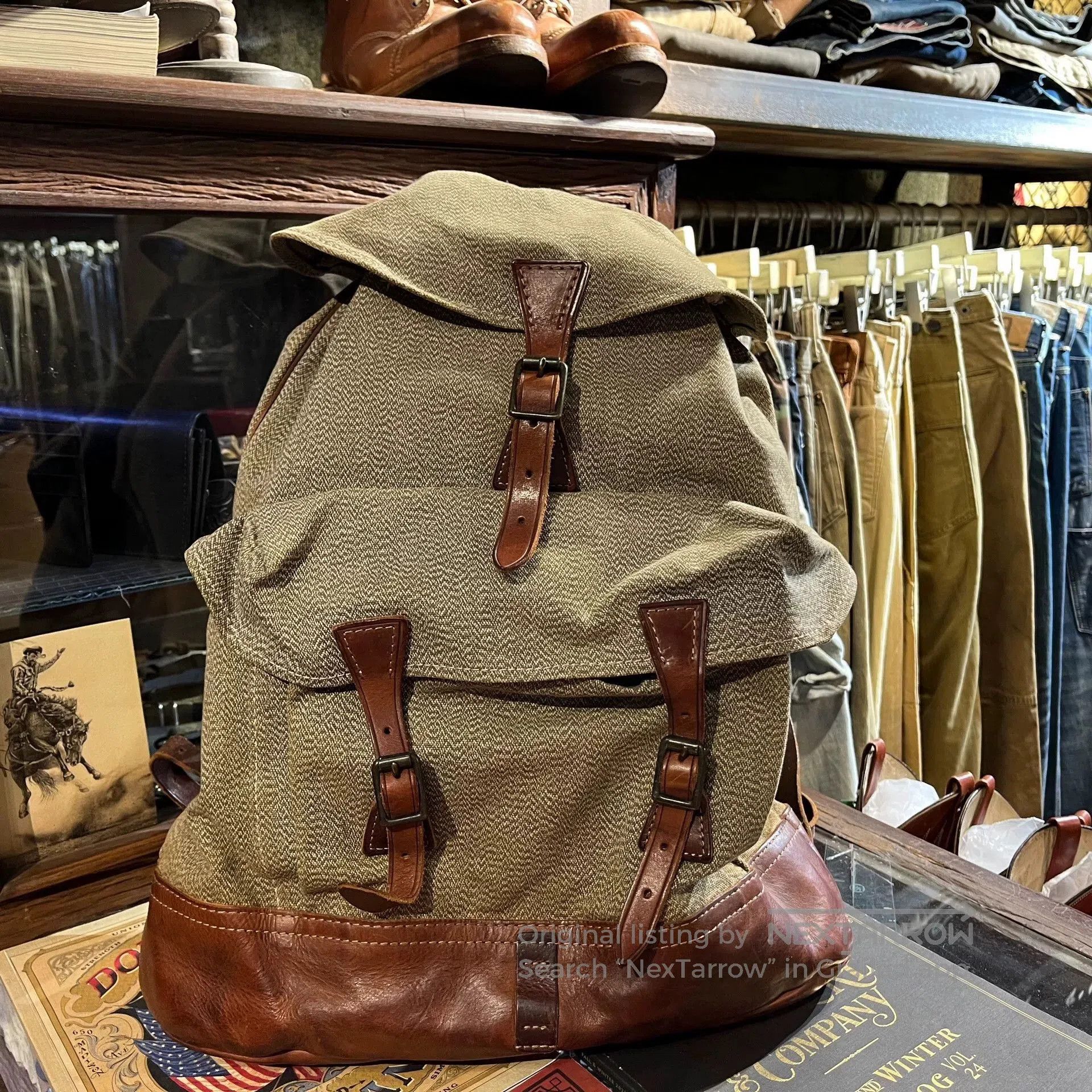 RRL Ralph Lauren double rl rrl pepper salt backpack. Size ONE SIZE - 1 Thumbnail
