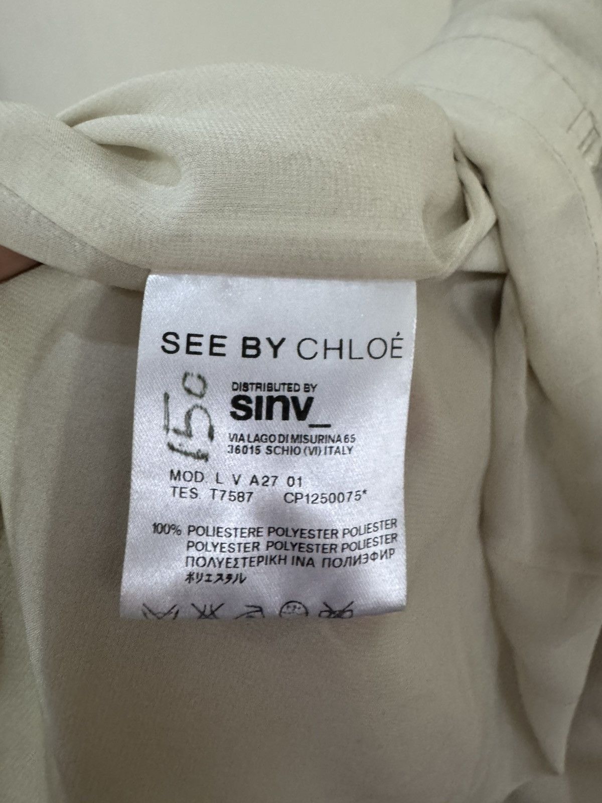 See by Chloe See by Chloe mini dress 2000s beige mini dress sheer parts Size S / US 4 / IT 40 - 15 Thumbnail