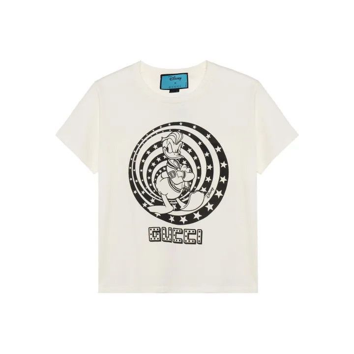 Gucci Gucci x Disney Donald Duck Short Sleeve T-Shirt-2507 Size XS / US 0-2 / IT 36-38 - 1 Thumbnail