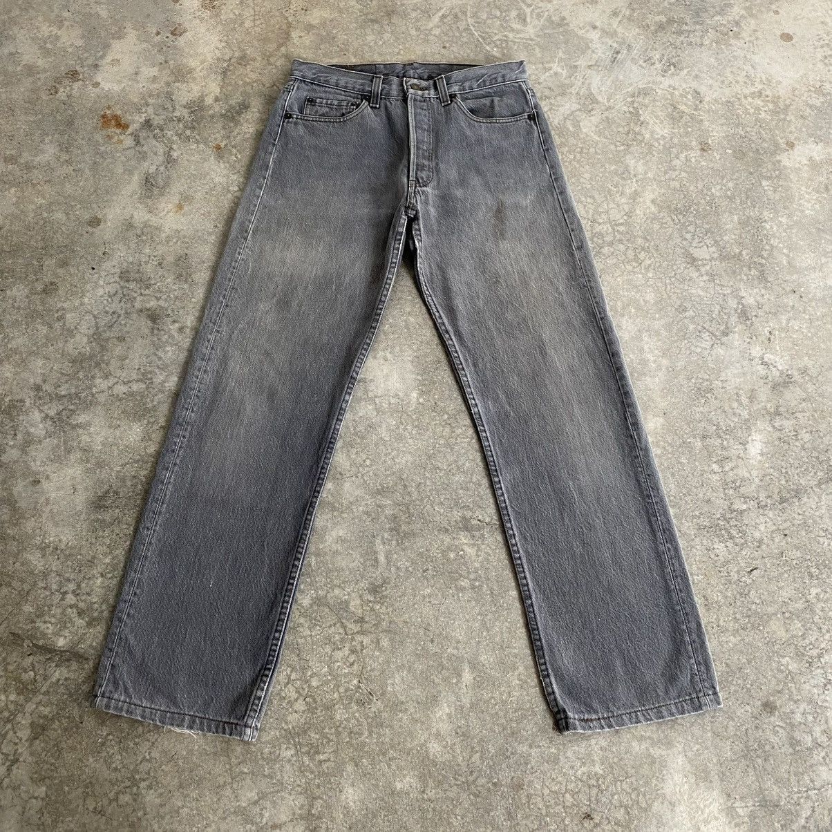 Levi's Vintage 80’s Levis 501 Faded Ash Grey Denim Jeans Size US 30 / EU 46 - 2 Thumbnail