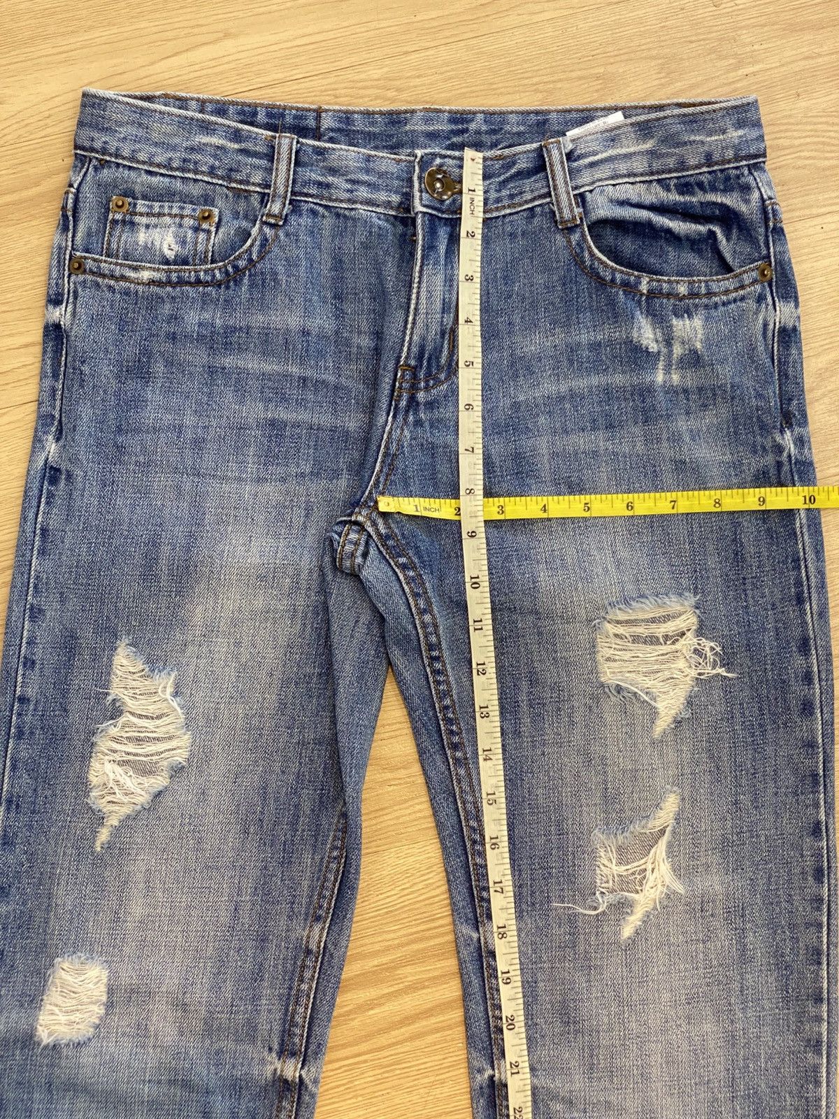 Japanese Brand Vintage Japanese Brand Hairy Leg Distress Denim Size US 32 / EU 48 - 14 Thumbnail